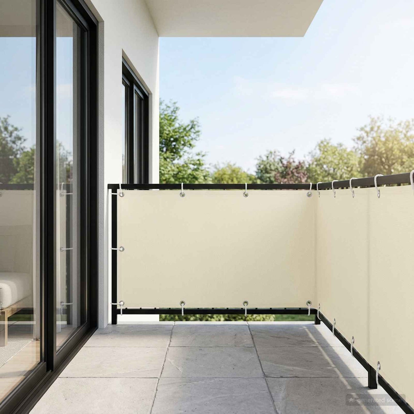 vidaXL Αδιάφανο σκίαστρο μπαλκονιού 150 x 700 cm