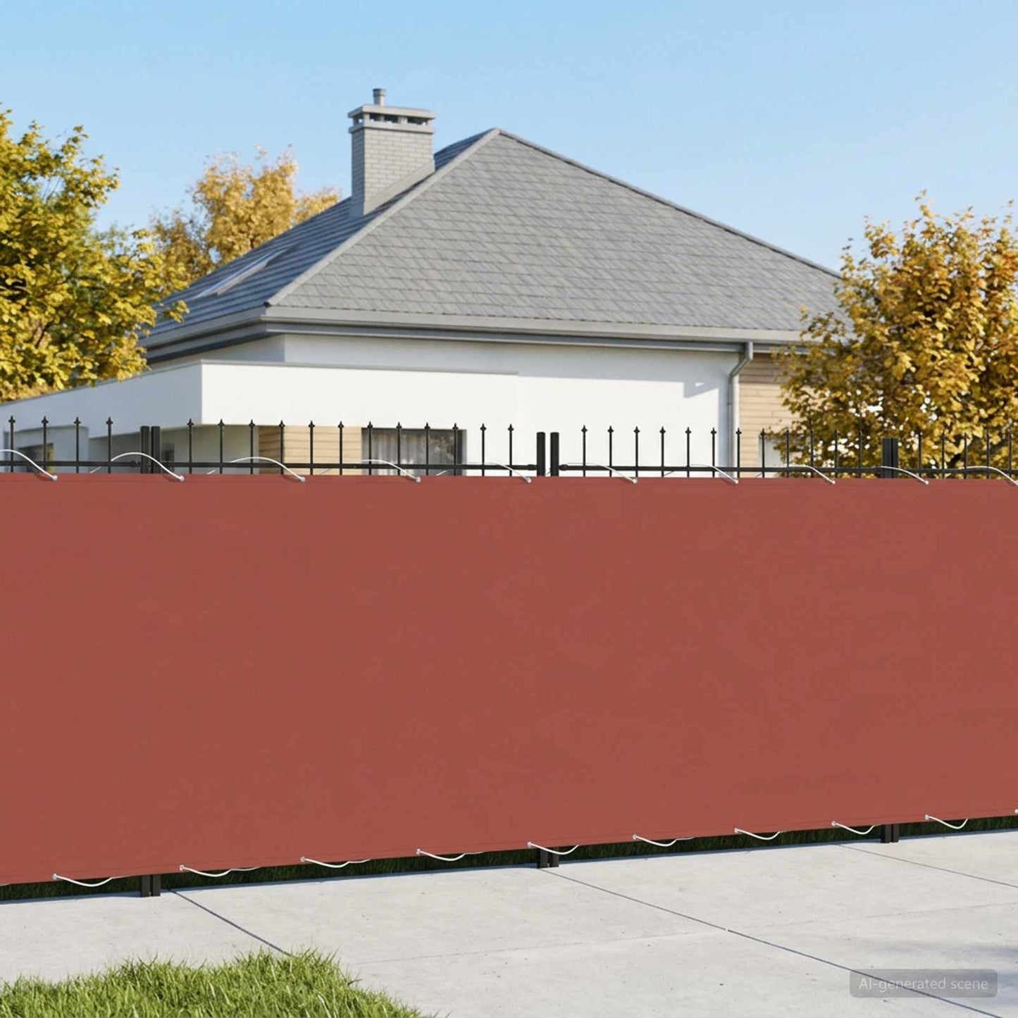 vidaXL Αδιάφανο σκίαστρο μπαλκονιού 180 x 600 cm