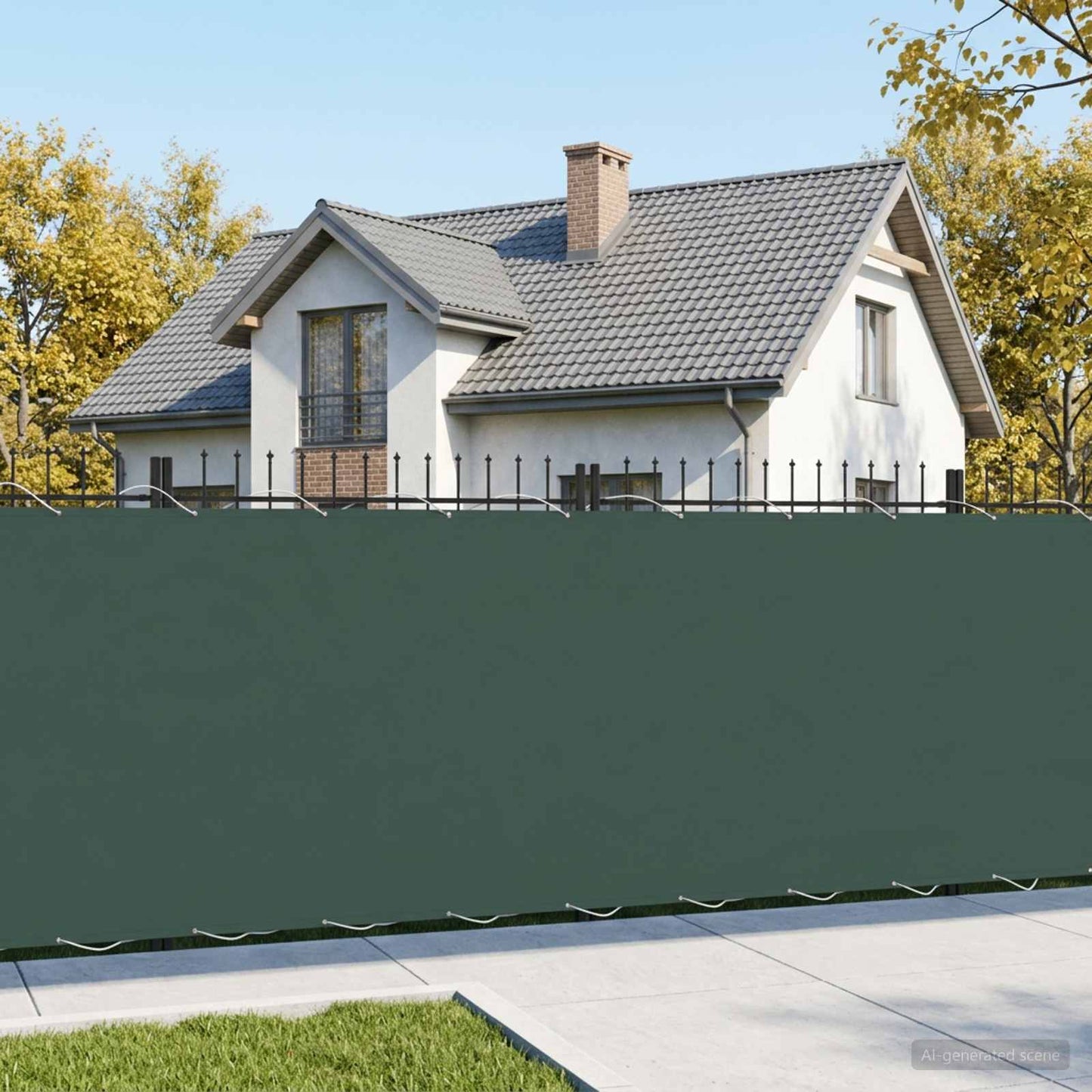 vidaXL Αδιάφανο σκίαστρο μπαλκονιού 150 x 500 cm