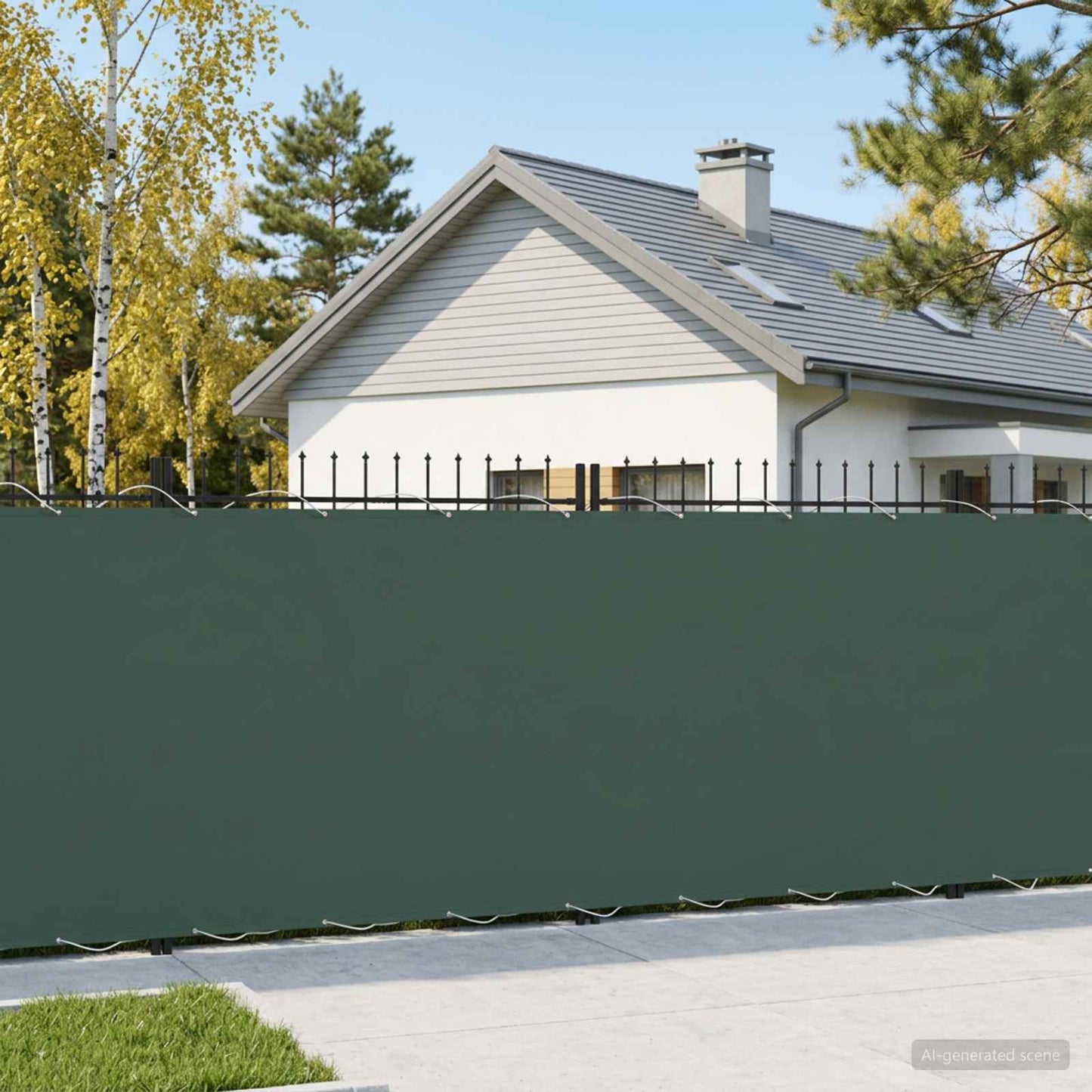 vidaXL Αδιάφανο σκίαστρο μπαλκονιού 200 x 400 cm