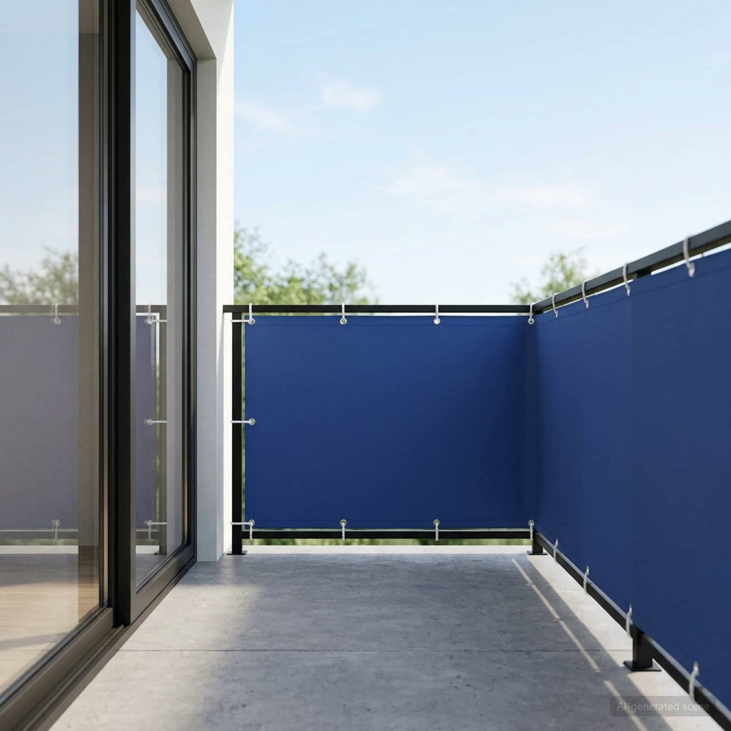 vidaXL Αδιάφανο σκίαστρο μπαλκονιού 150 x 600 cm