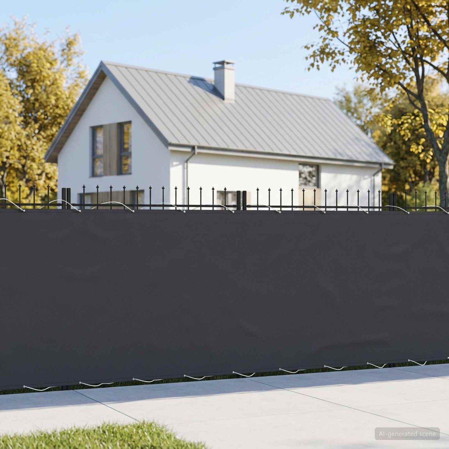 vidaXL Αδιάφανο σκίαστρο μπαλκονιού 150 x 500 cm