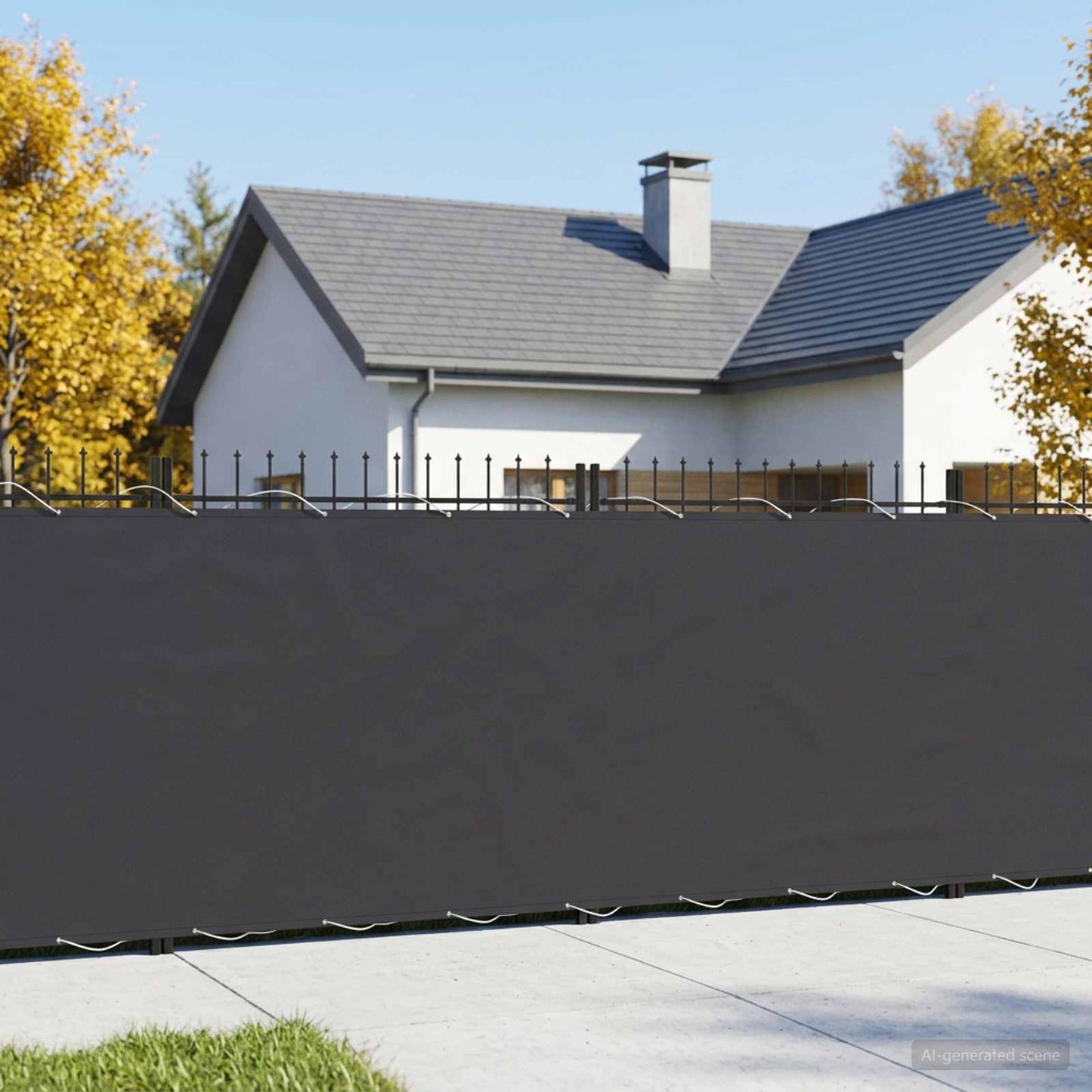 vidaXL Αδιάφανο σκίαστρο μπαλκονιού 200 x 500 cm