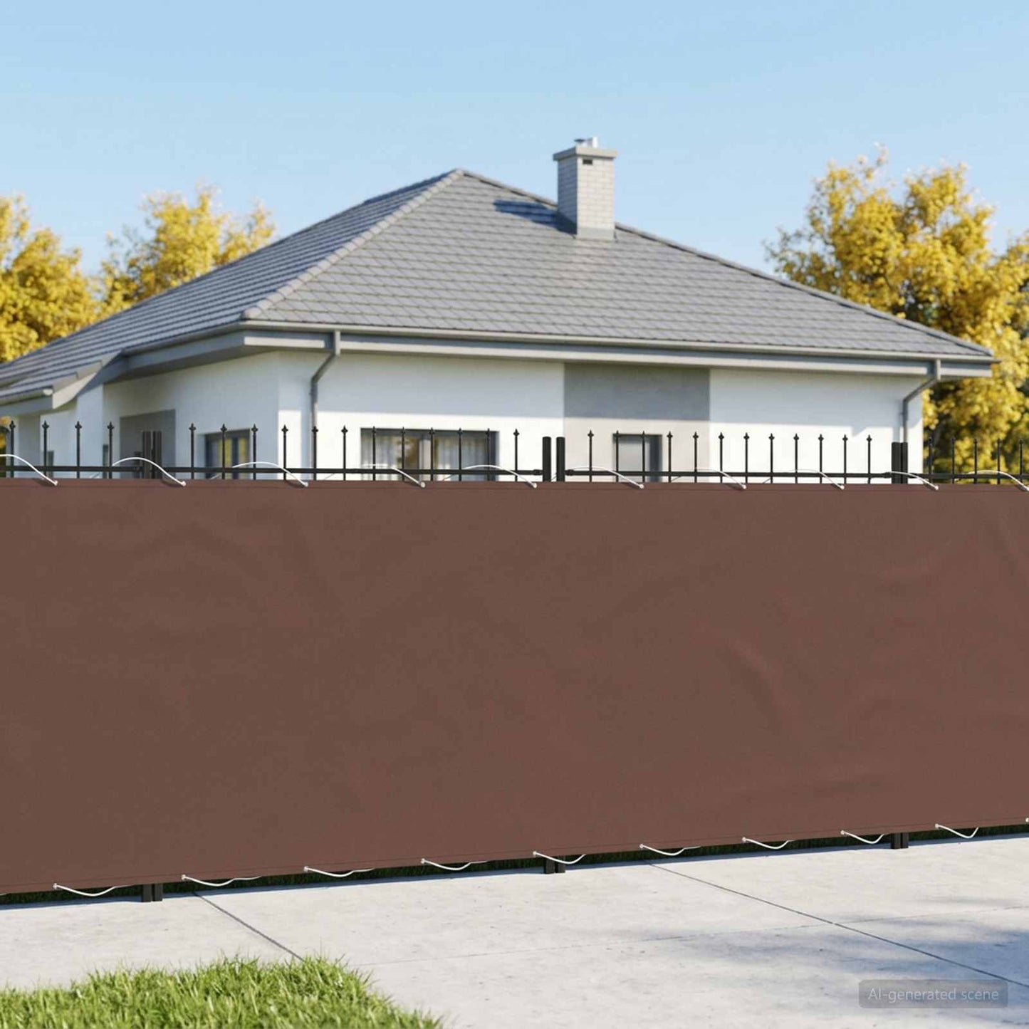 vidaXL Αδιάφανο σκίαστρο μπαλκονιού 150 x 400 cm