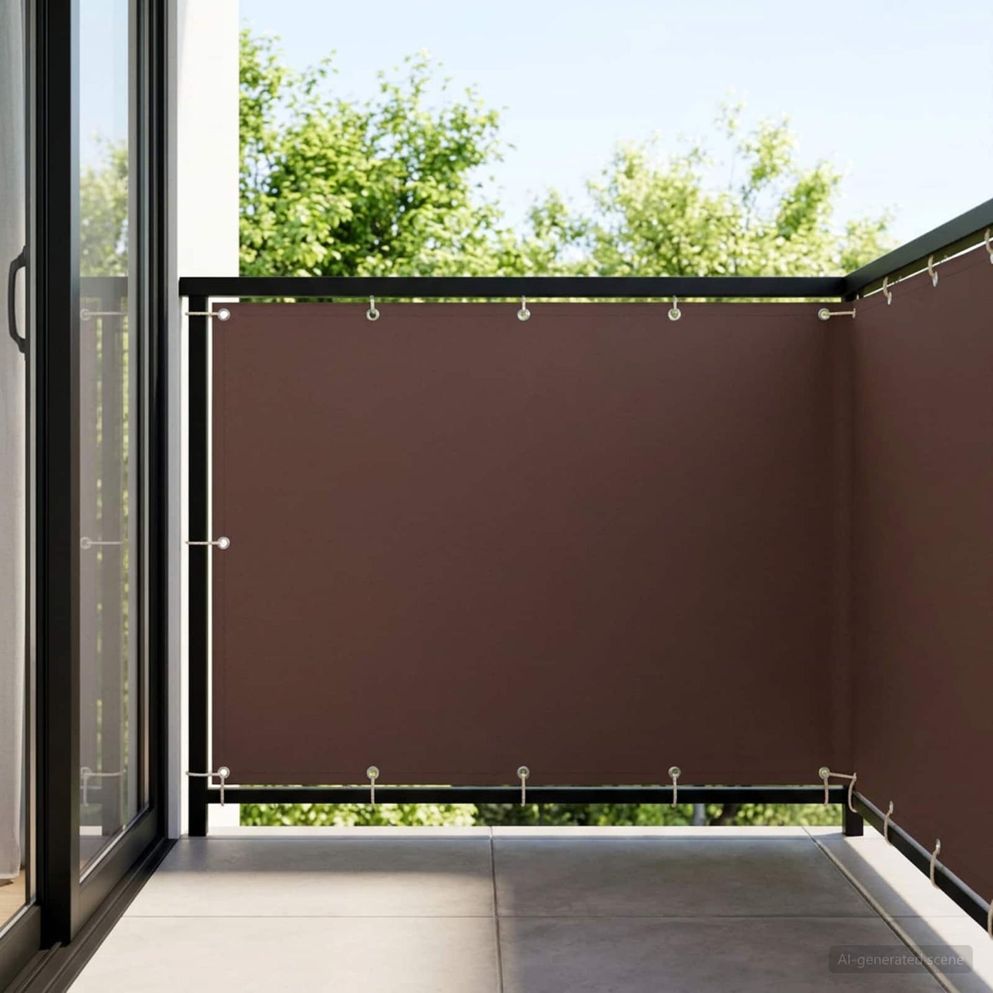 vidaXL Αδιάφανο σκίαστρο μπαλκονιού 150 x 500 cm
