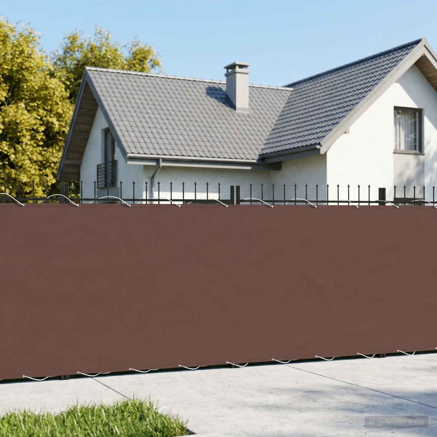 vidaXL Αδιάφανο σκίαστρο μπαλκονιού 200 x 500 cm