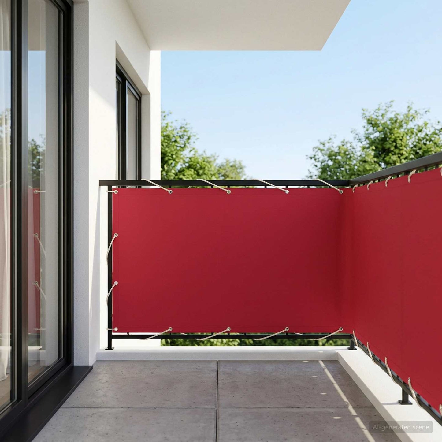 vidaXL Αδιάφανο σκίαστρο μπαλκονιού 150 x 400 cm
