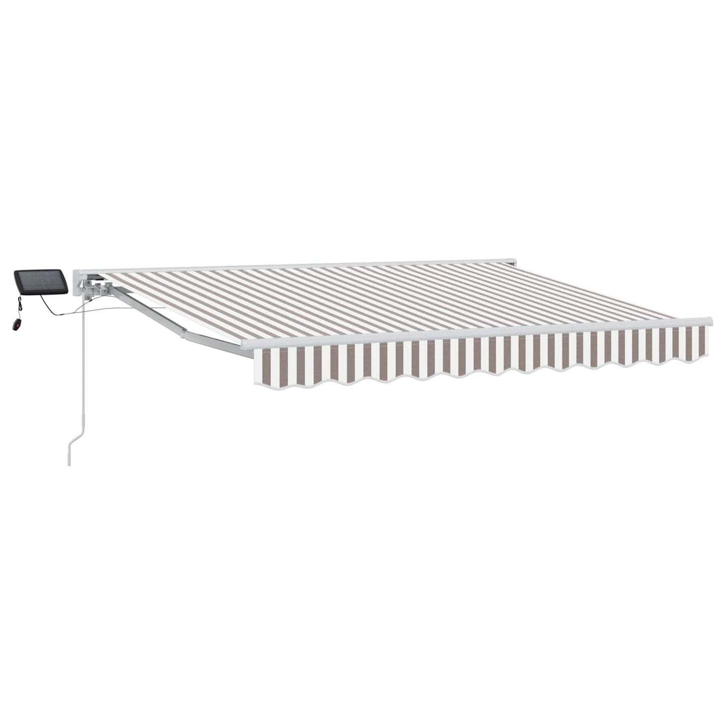 vidaXL Χειροκίνητο πλαίσιο τέντας με LED 3 x 2,5 μ