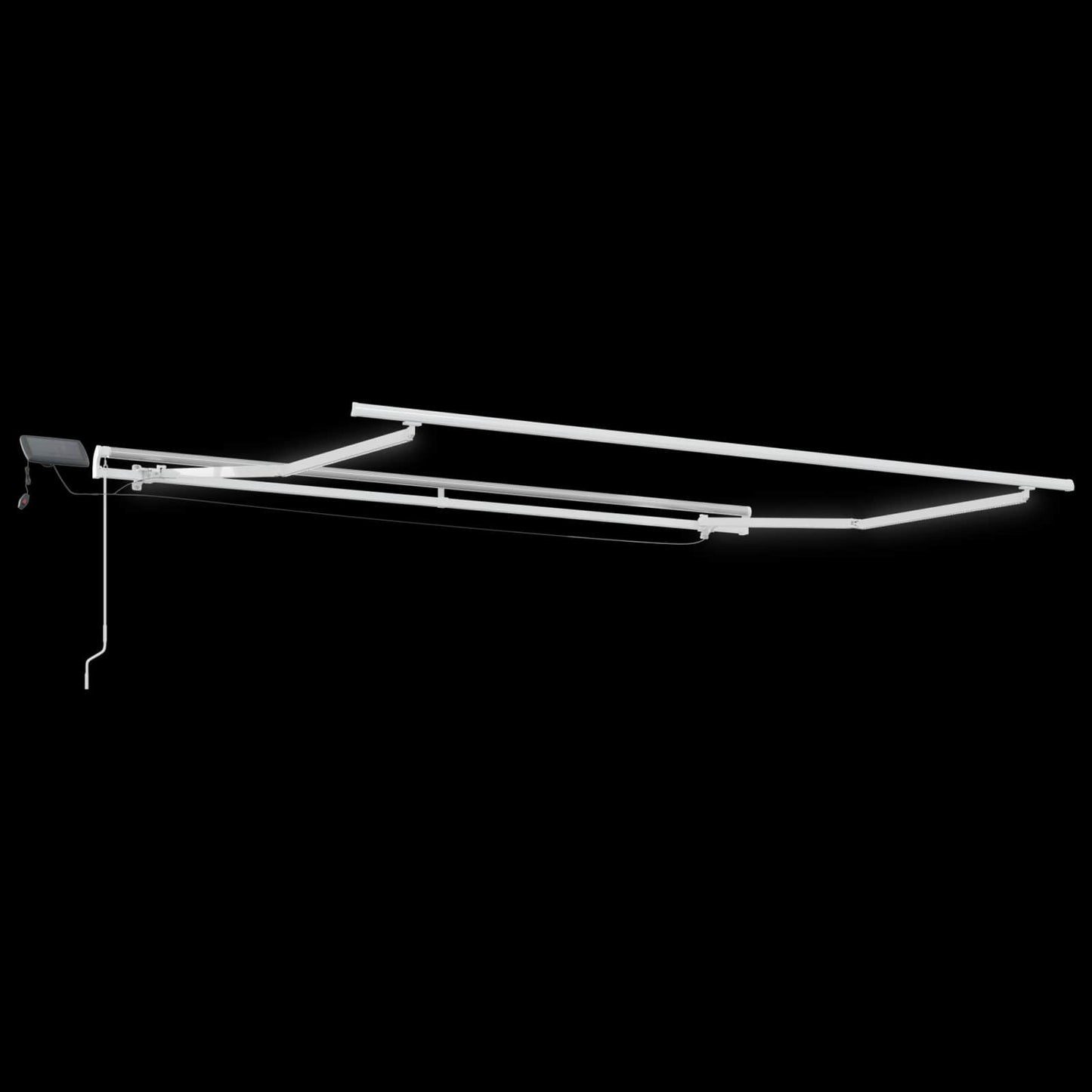 vidaXL Αναδιπλούμενη τέντα Άμμος 400 x 350 εκ Ύφασμα και αλουμίνιο