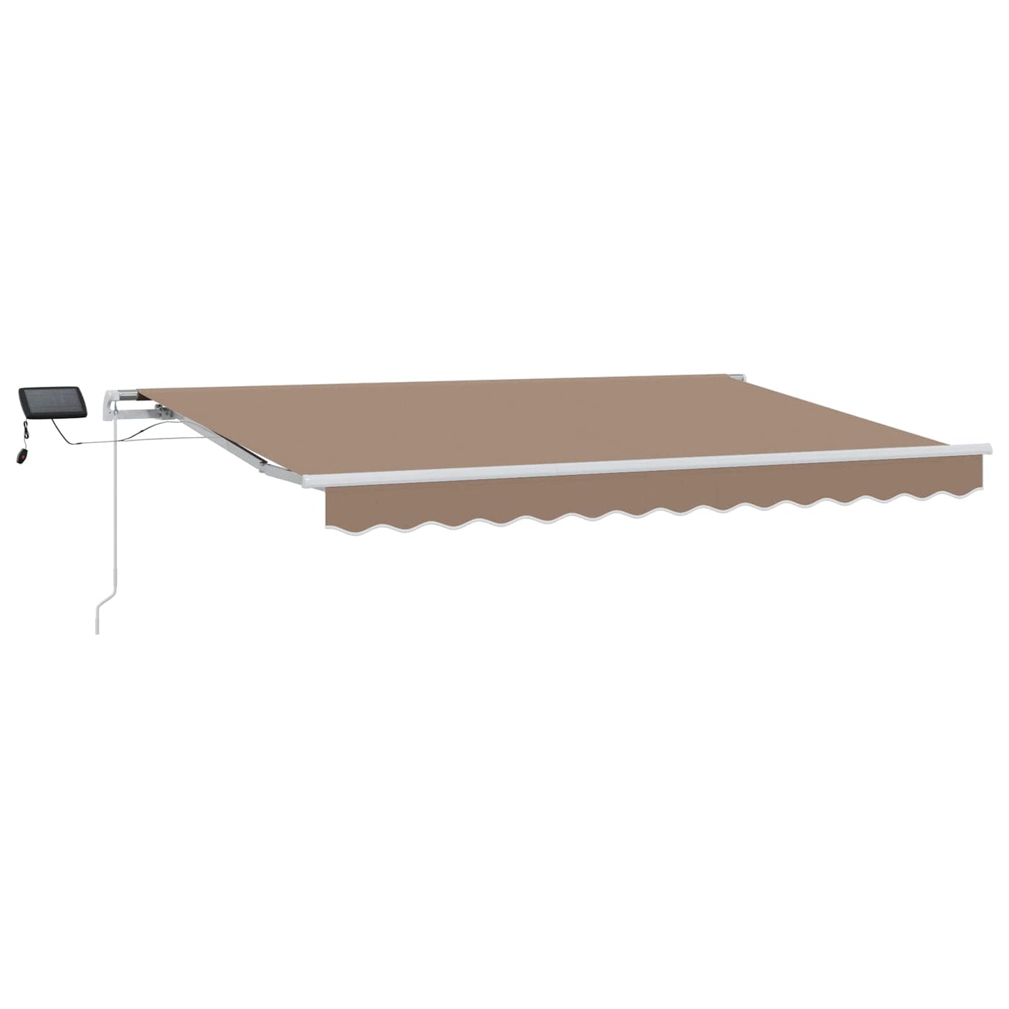 vidaXL Αναδιπλούμενη τέντα Taupe 400 x 350 εκ Ύφασμα και αλουμίνιο