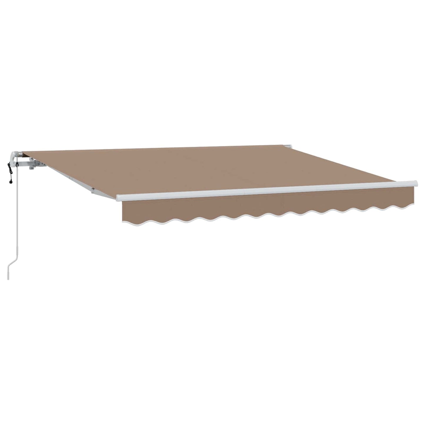 vidaXL Αναδιπλούμενη τέντα Taupe 400 x 350 εκ Ύφασμα και αλουμίνιο
