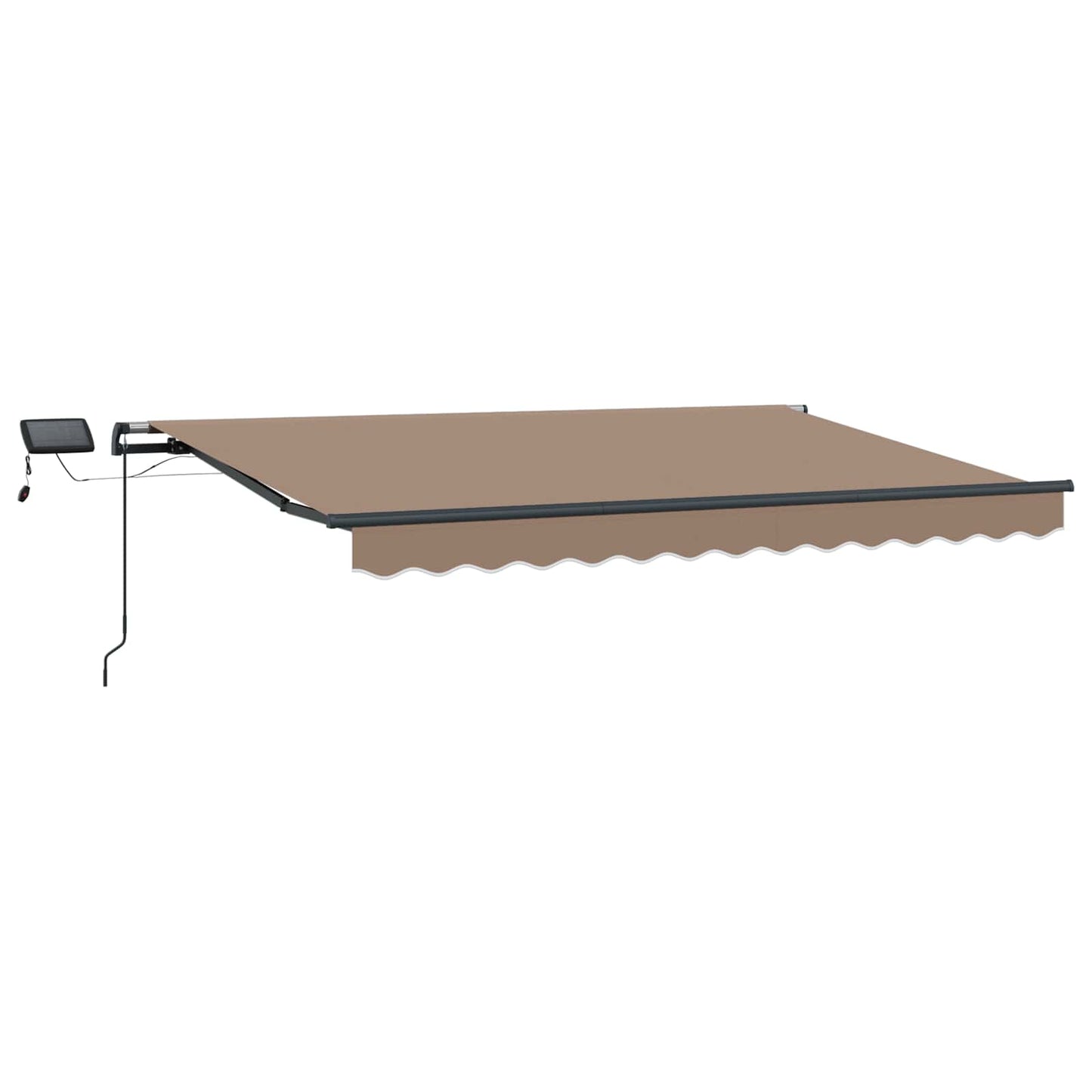 vidaXL Αναδιπλούμενη τέντα Taupe 450 x 300 εκ Ύφασμα και αλουμίνιο