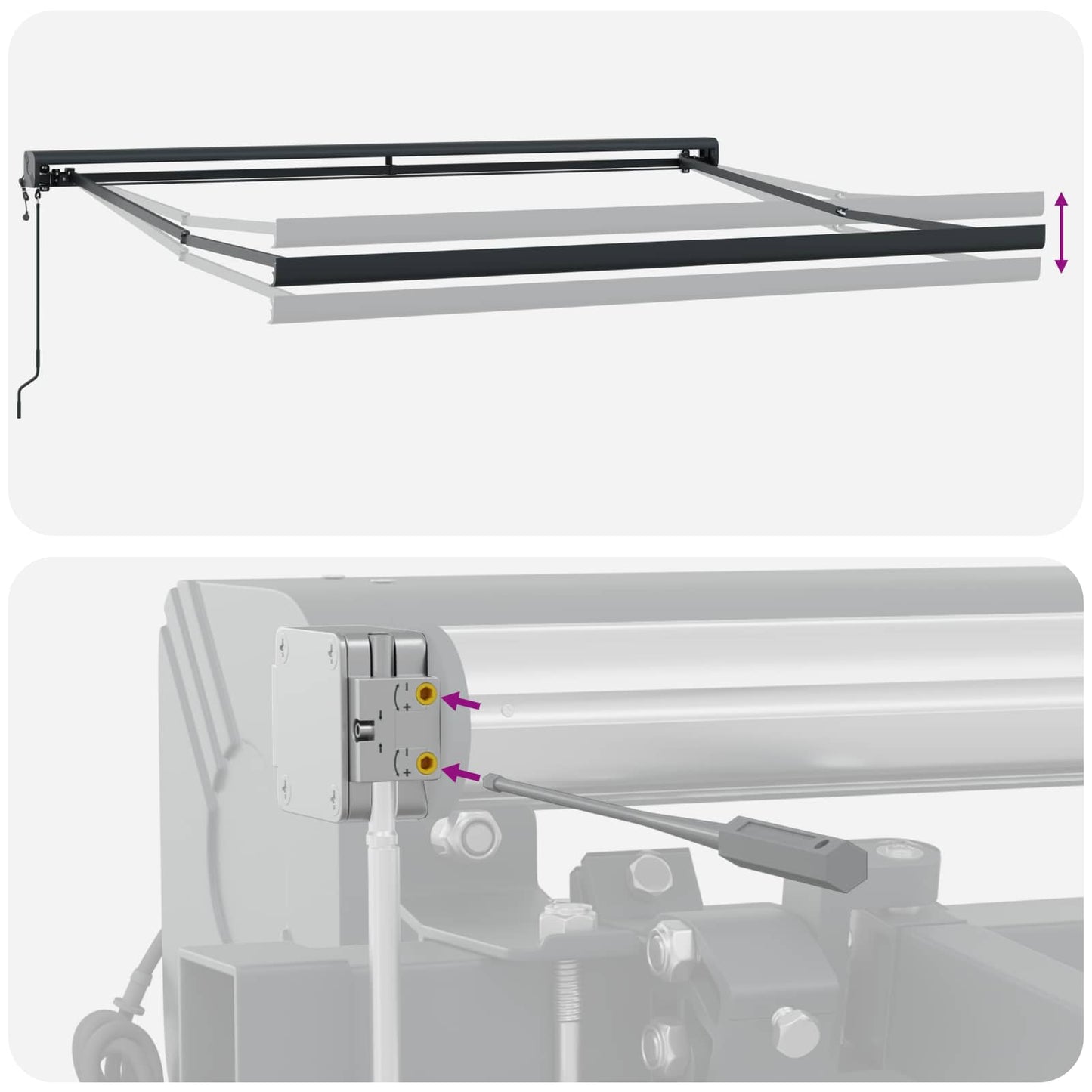 vidaXL Αναδιπλούμενη τέντα Taupe 450 x 300 εκ Ύφασμα και Μέταλλο