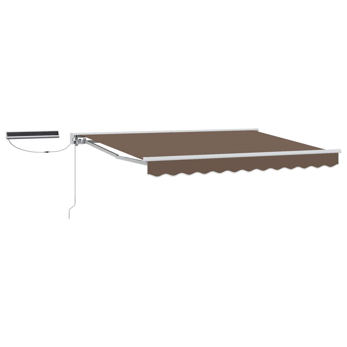 vidaXL Ηλεκτρικό Αναδιπλούμενο Σκίαστρο Taupe 4,5 x 3 μ
