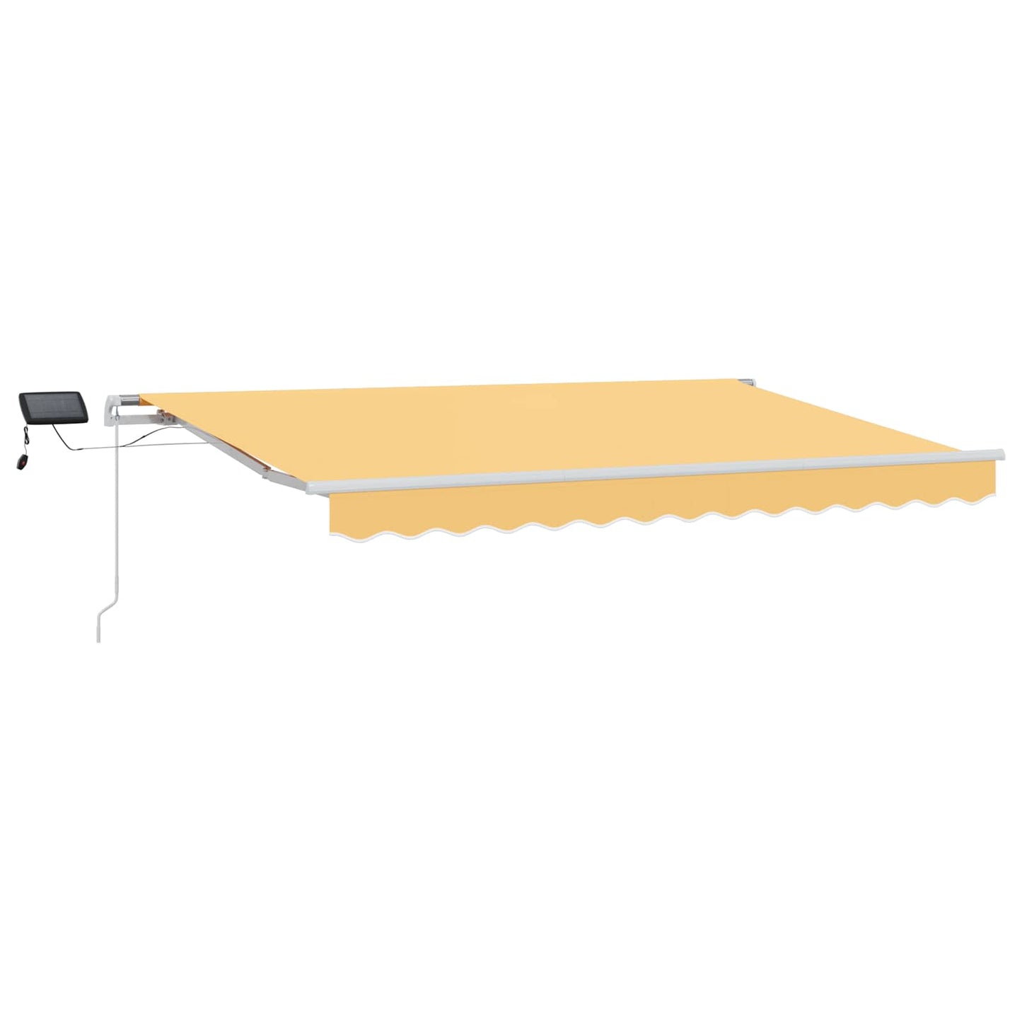 vidaXL Αναδιπλούμενη τέντα Άμμος 450 x 350 εκ Ύφασμα και αλουμίνιο