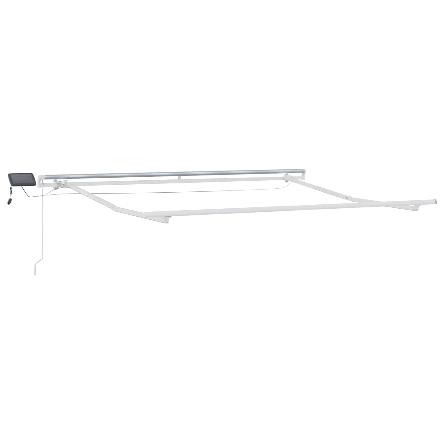 vidaXL Αναδιπλούμενη τέντα Άμμος 450 x 350 εκ Ύφασμα και αλουμίνιο