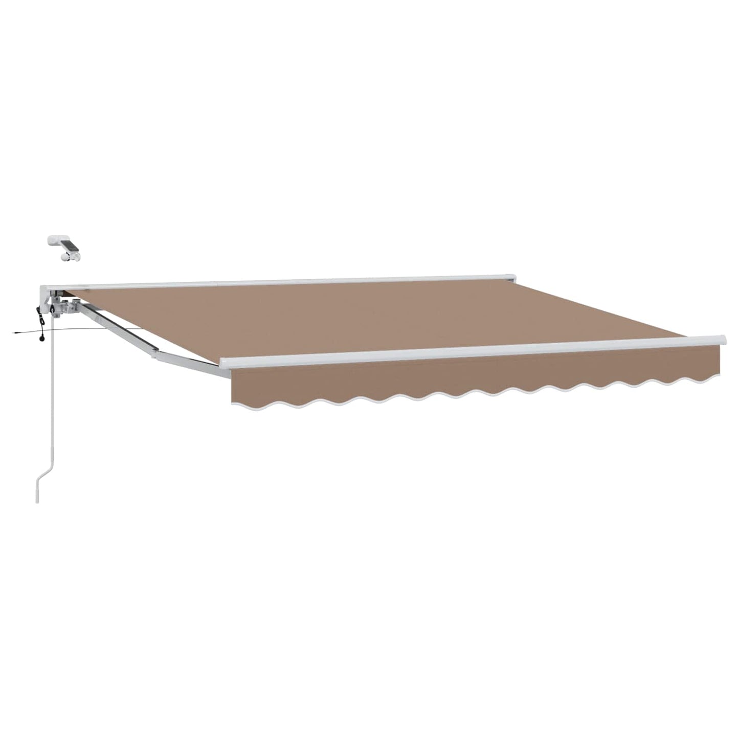 vidaXL Ηλεκτρικό Αναδιπλούμενο Σκίαστρο Taupe 4,5 x 3,5 μ