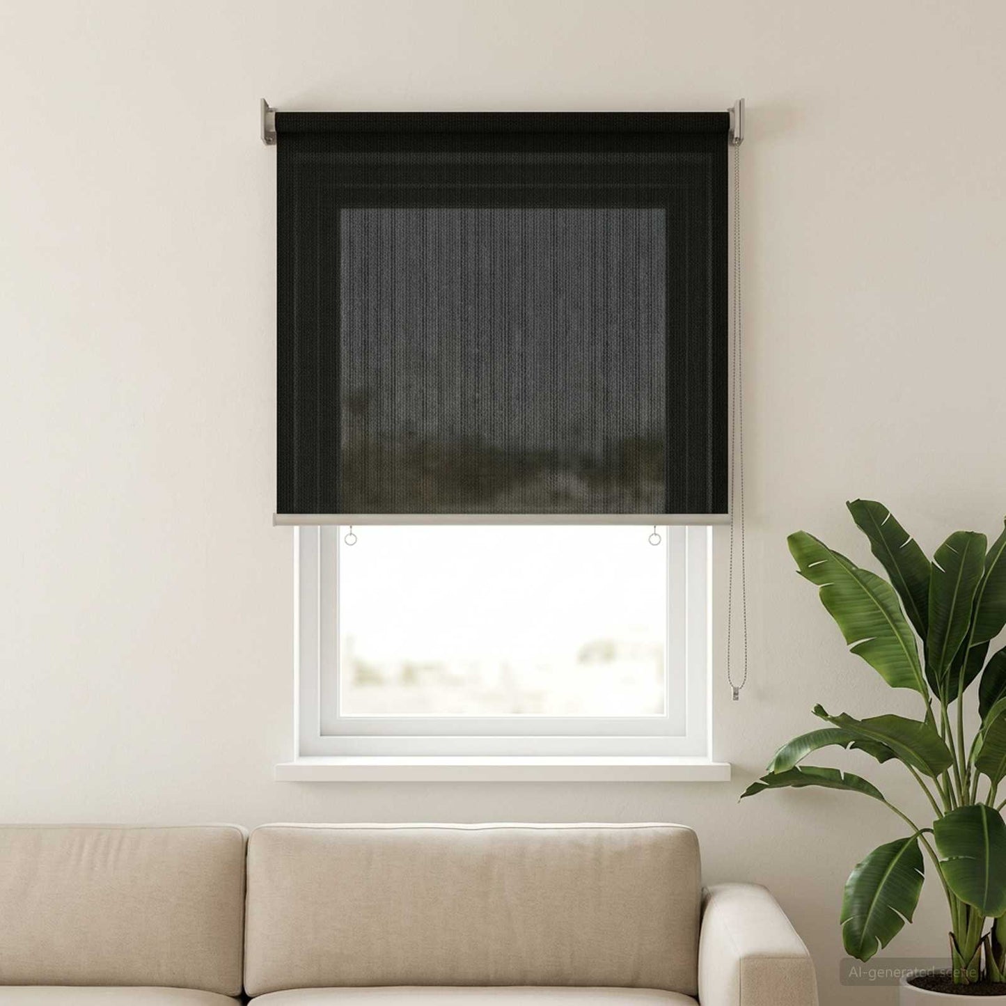 vidaXL Ρολό Εξωτερικού Χώρου 90% Φραγμός UV Μαύρο 80 x 140 cm HDPE