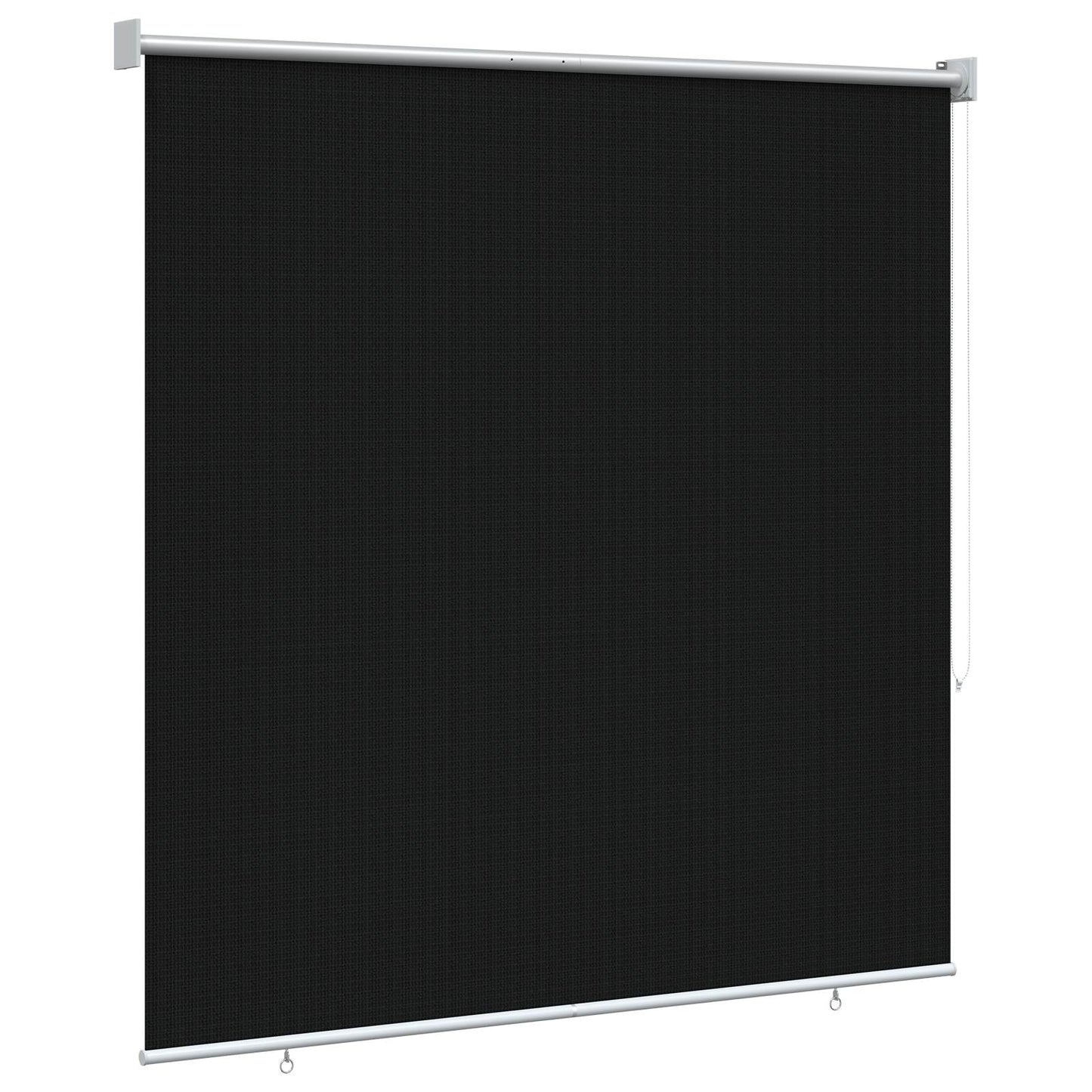 vidaXL Ρολό Εξωτερικού Χώρου 90% Φραγμός UV Μαύρο 140 x 140 cm HDPE