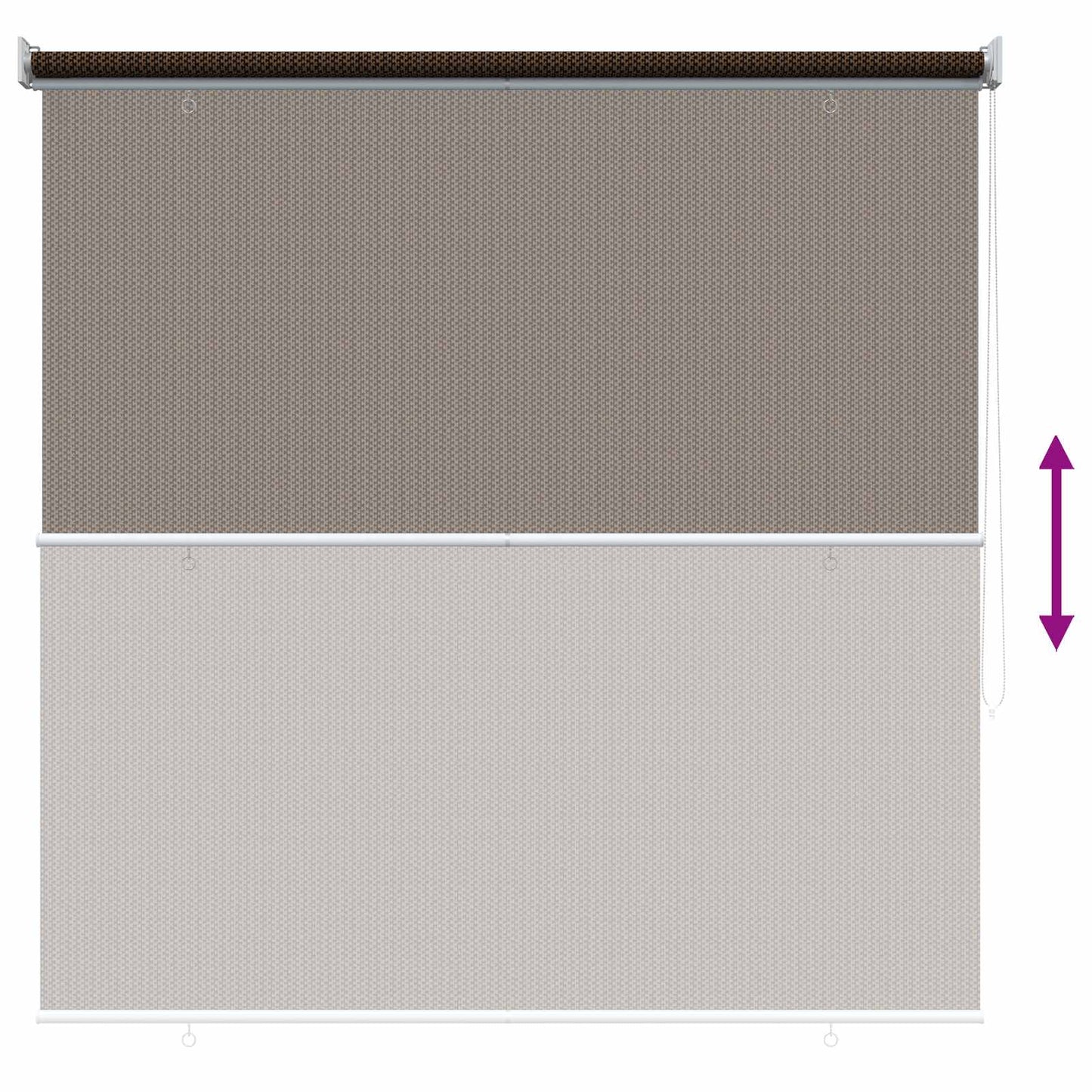 vidaXL Ρολό Εξωτερικού Χώρου 90% Φραγμός UV Καφέ 120 x 230 cm HDPE