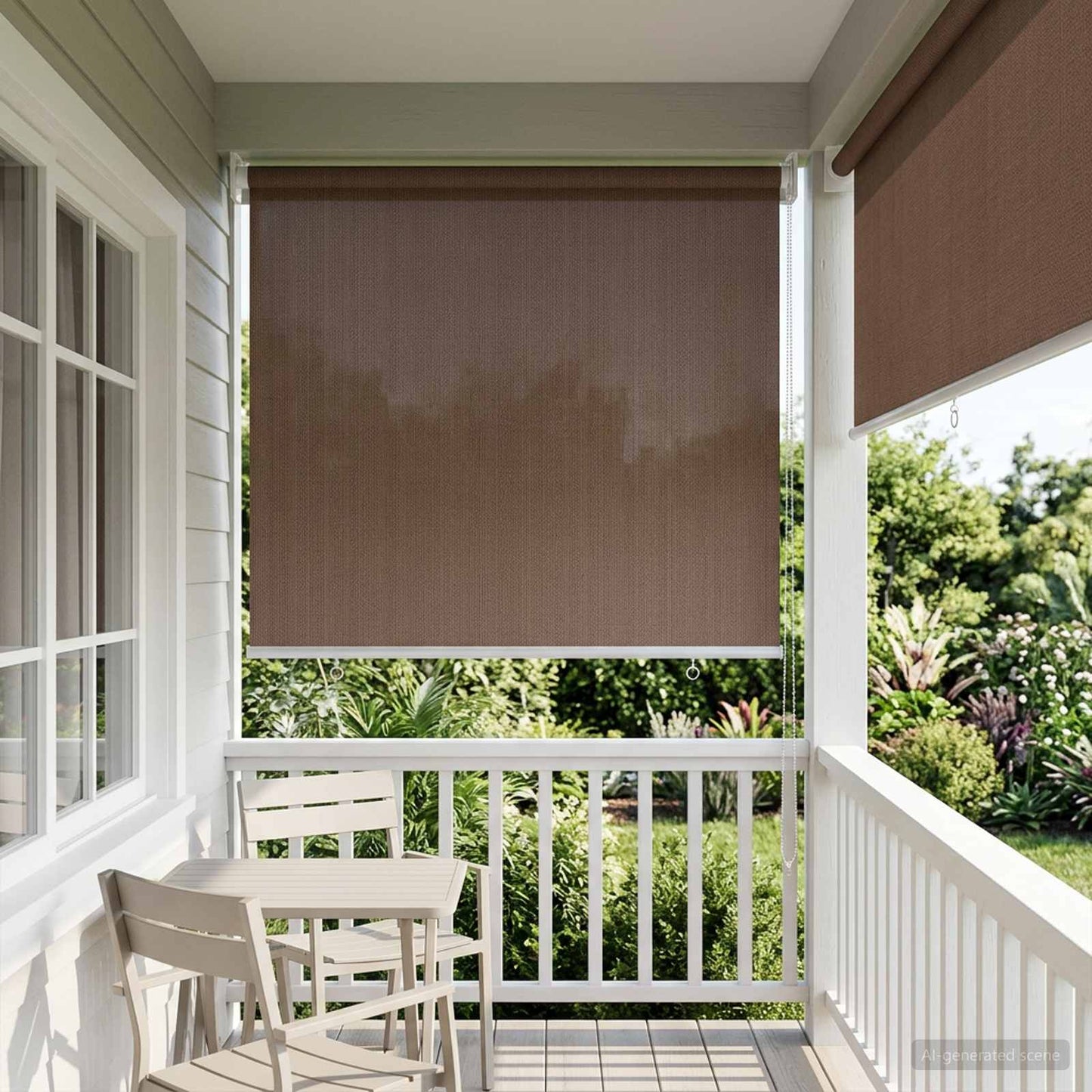 vidaXL Ρολό Εξωτερικού Χώρου 90% Φραγμός UV Taupe 60 x 140 cm HDPE