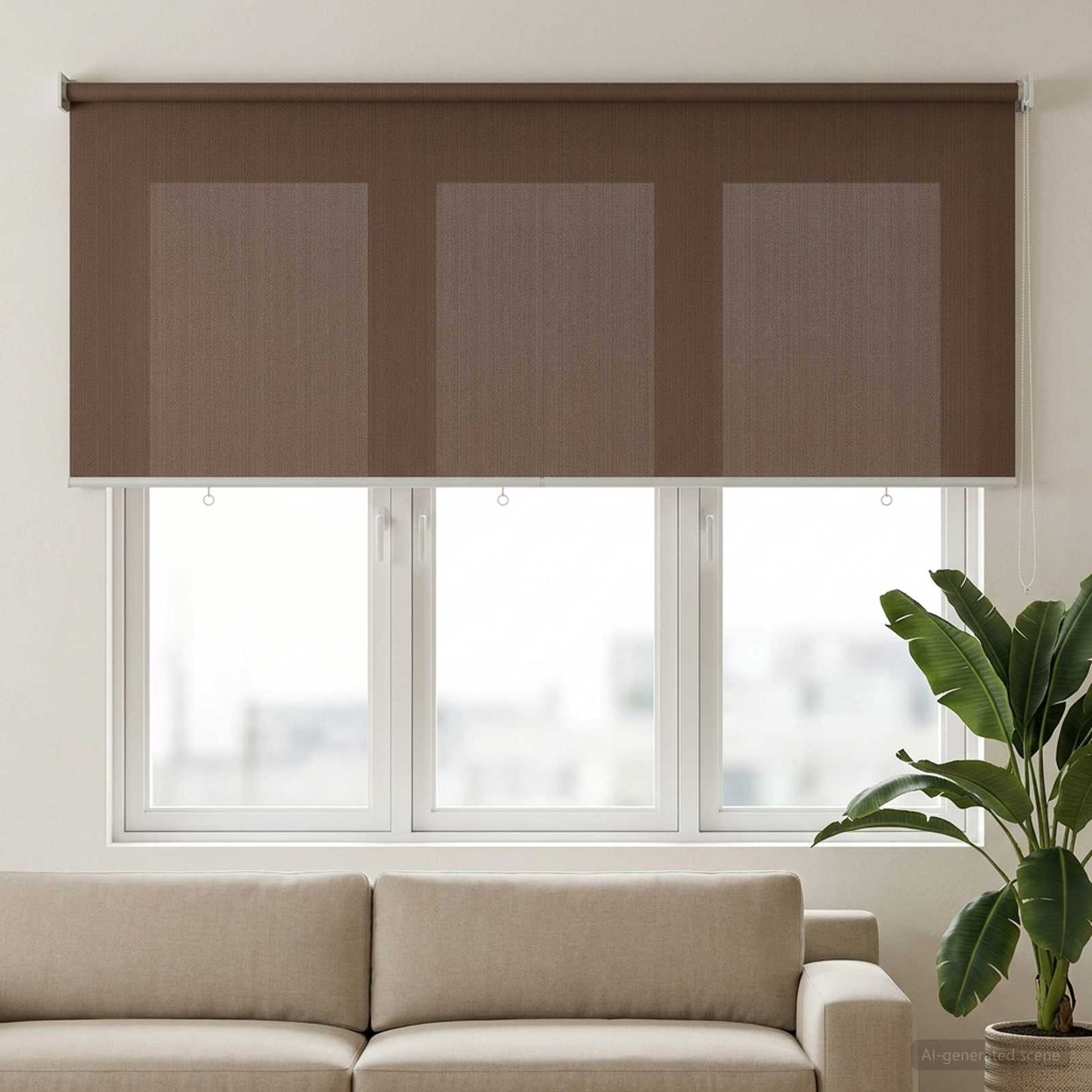 vidaXL Ρολό Εξωτερικού Χώρου 90% Φραγμός UV Taupe 200 x 140 cm HDPE