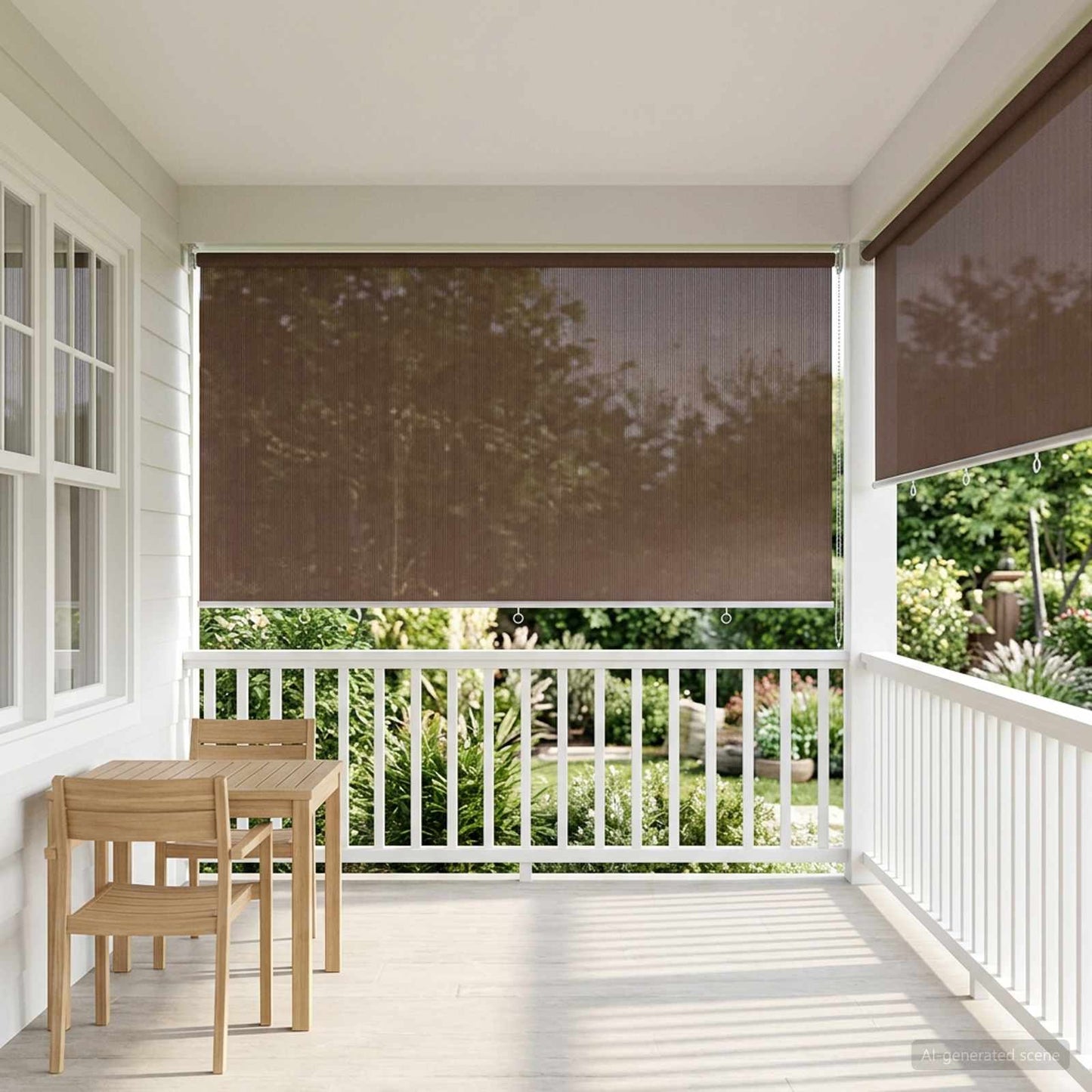 vidaXL Ρολό Εξωτερικού Χώρου 90% Φραγμός UV Taupe 350 x 140 cm HDPE