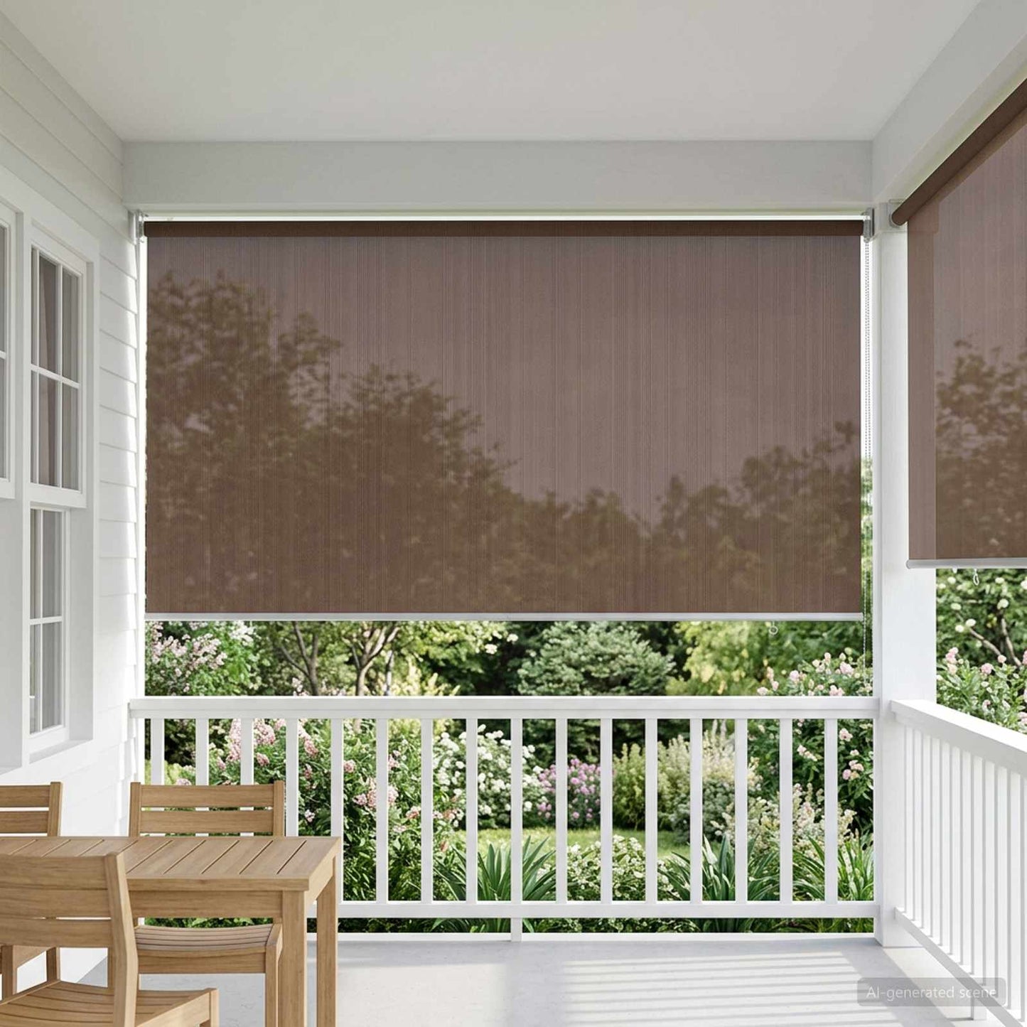 vidaXL Ρολό Εξωτερικού Χώρου 90% Φραγμός UV Taupe 120 x 230 cm HDPE
