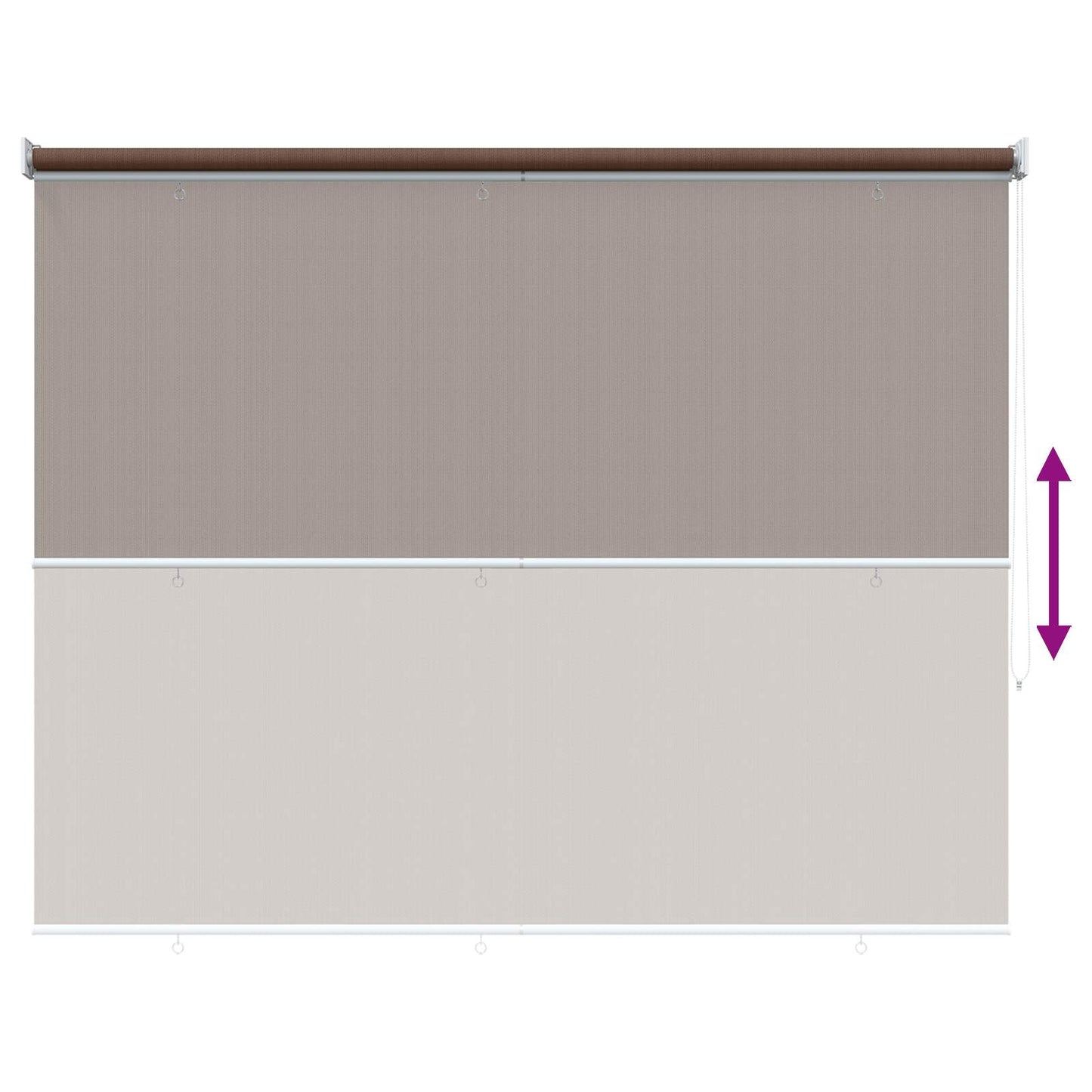 vidaXL Ρολό Εξωτερικού Χώρου 90% Φραγμός UV Taupe 120 x 230 cm HDPE