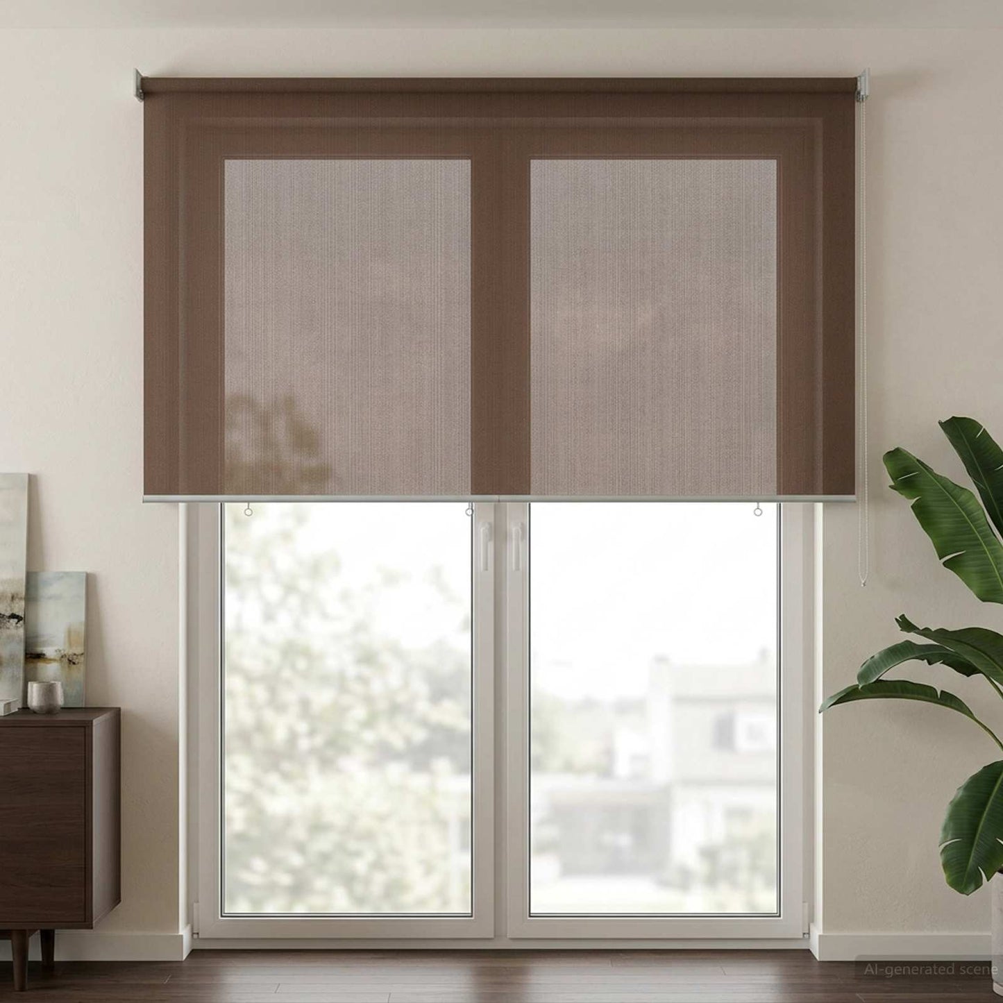 vidaXL Ρολό Εξωτερικού Χώρου 90% Φραγμός UV Taupe 160 x 230 cm HDPE