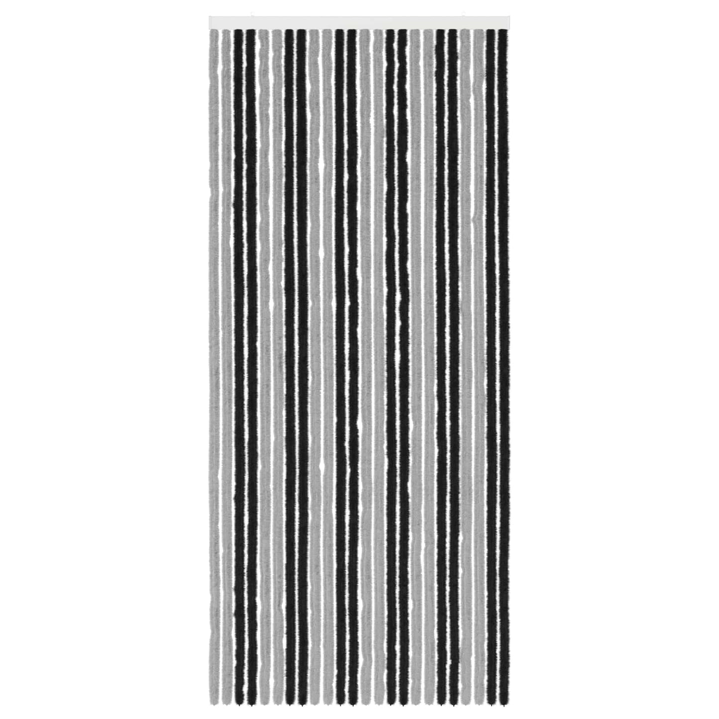 vidaXL Κουρτίνα εντόμων Chenille Γκρι και Μαύρο 100 x 230 cm 100% PP