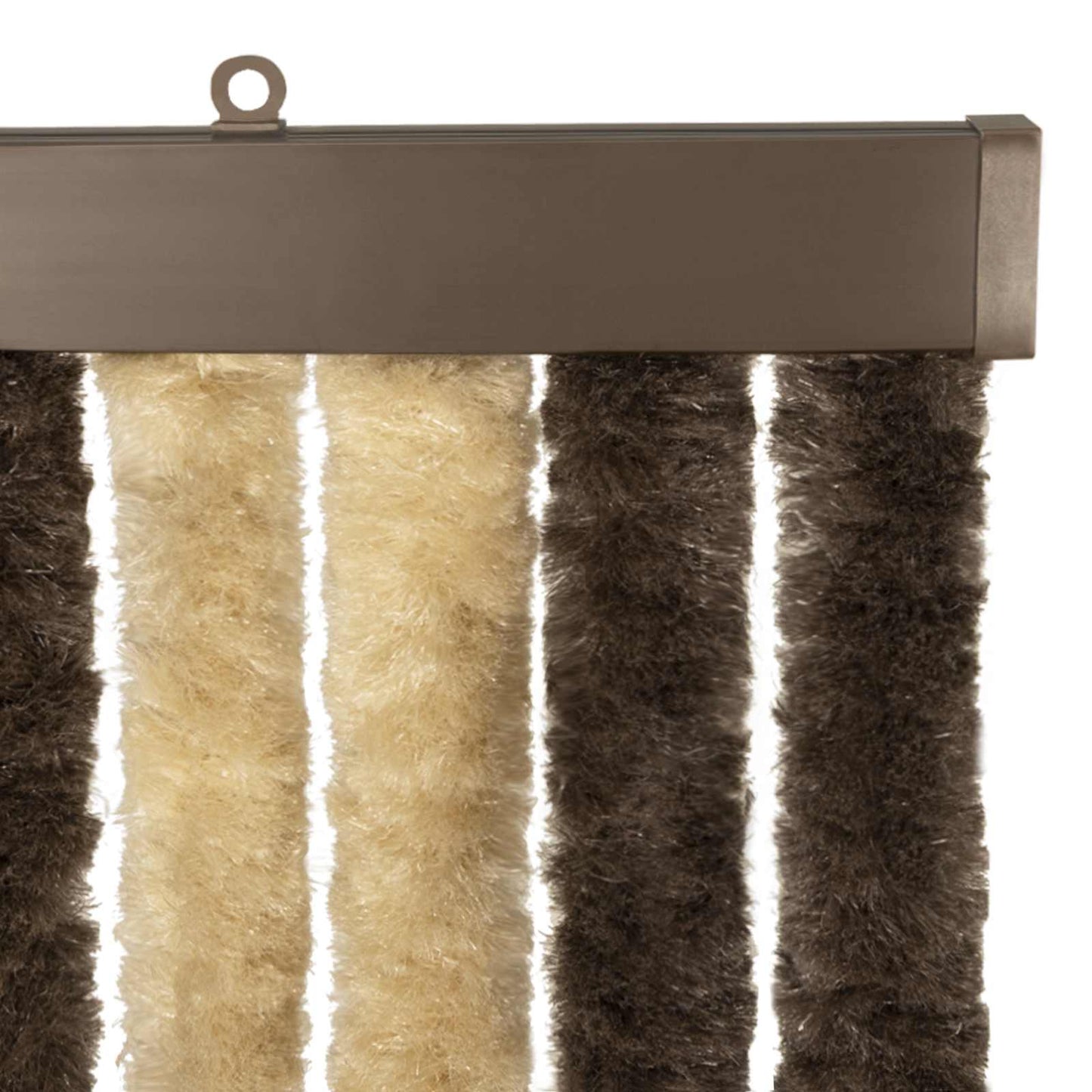 vidaXL Κουρτίνα εντόμων Chenille Σκούρο καφέ και μπεζ 100 x 200 cm