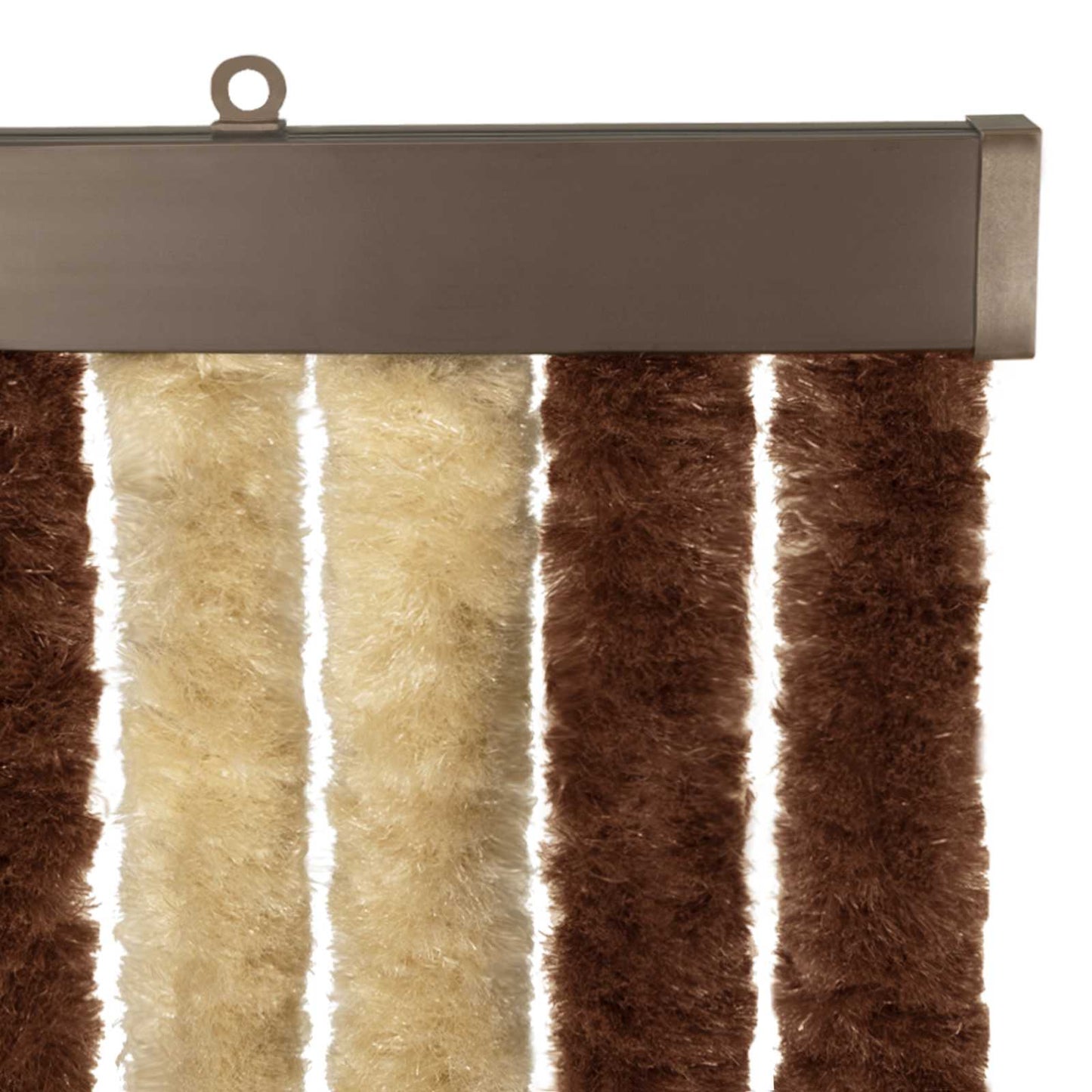 vidaXL Κουρτίνα εντόμων Chenille Καφέ και μπεζ 56 x 185 cm 100% PP
