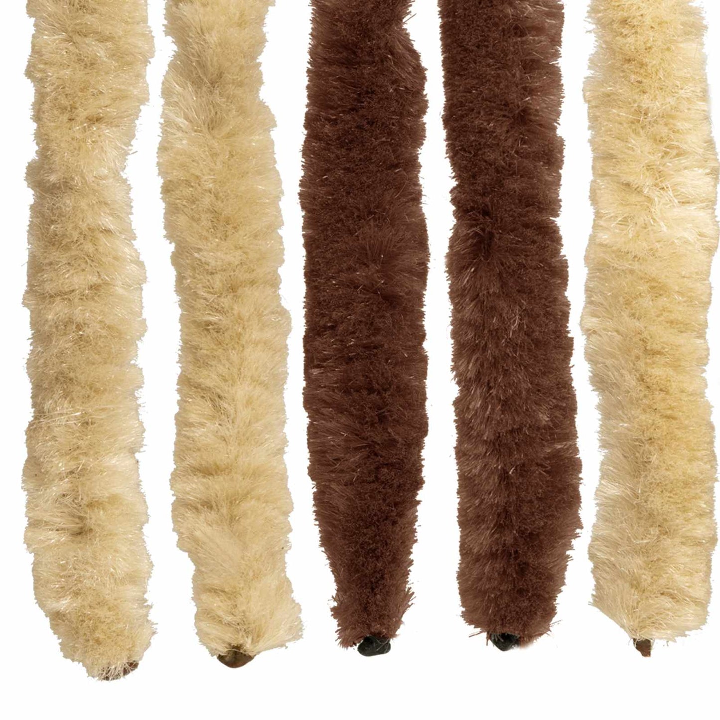 vidaXL Κουρτίνα εντόμων Chenille Καφέ και μπεζ 56 x 185 cm 100% PP