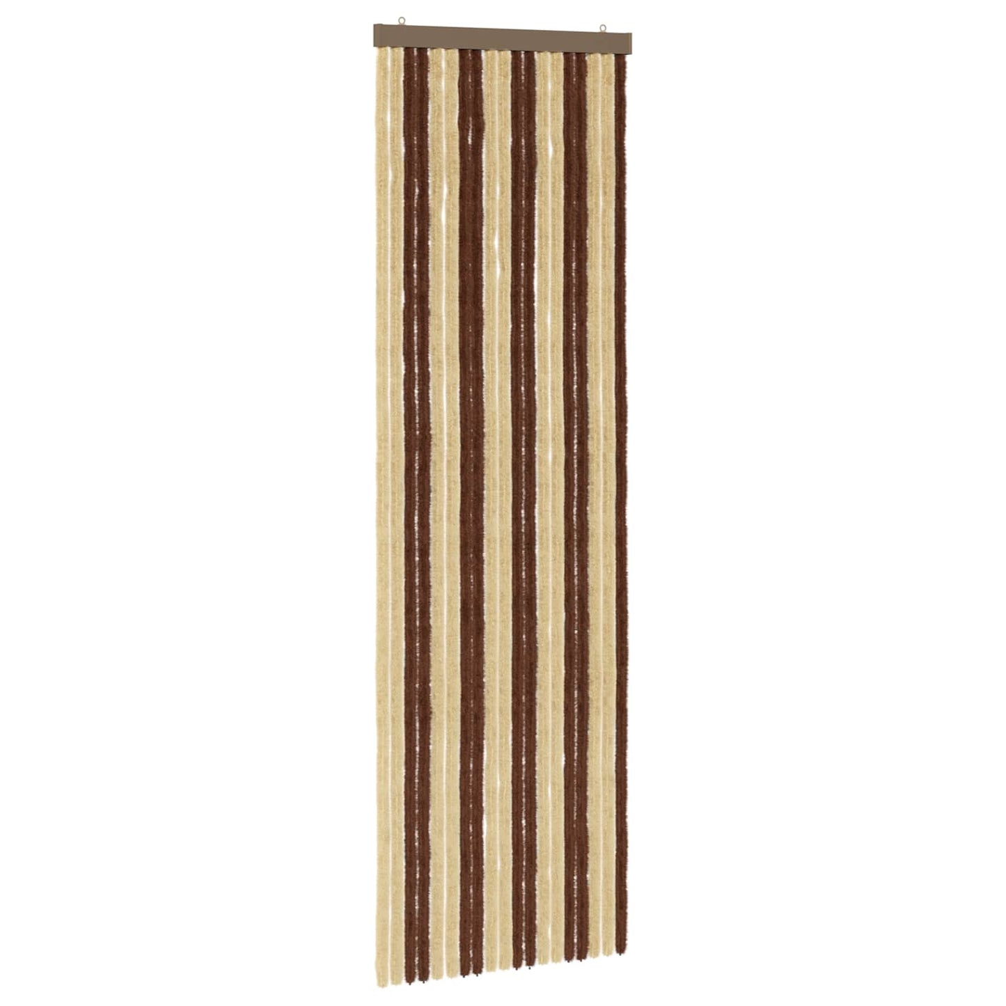 vidaXL Κουρτίνα εντόμων Chenille Καφέ και μπεζ 56 x 185 cm 100% PP