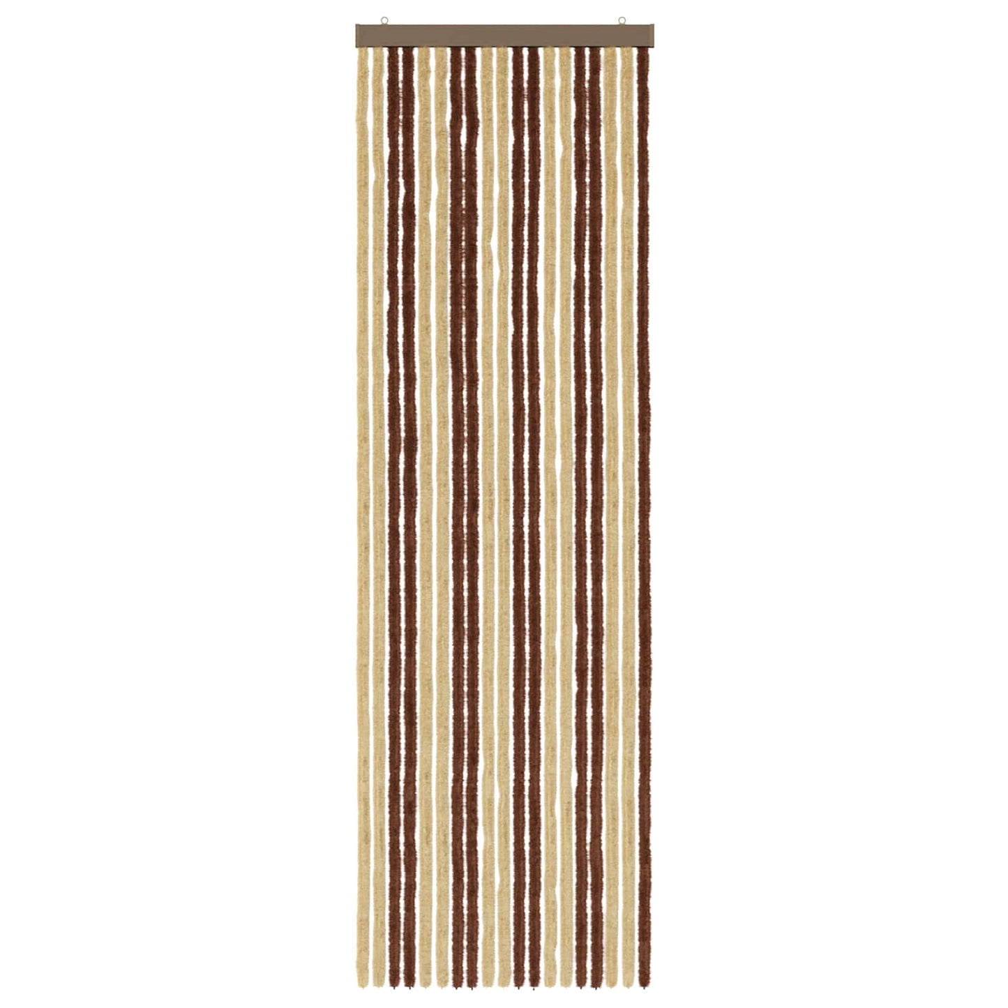 vidaXL Κουρτίνα εντόμων Chenille Καφέ και μπεζ 56 x 185 cm 100% PP