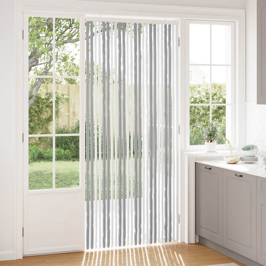 vidaXL Κουρτίνα εντόμων Chenille Γκρι και Λευκό 100 x 230 cm 100% PP