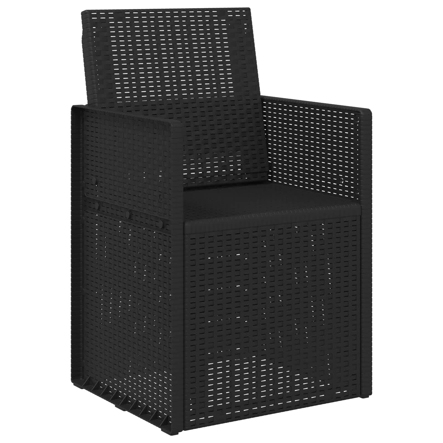 vidaXL Καρέκλες Εστιατορίου Κήπου 2 pcs Ανθρακί 53 x 47 x 88,5 εκ PP