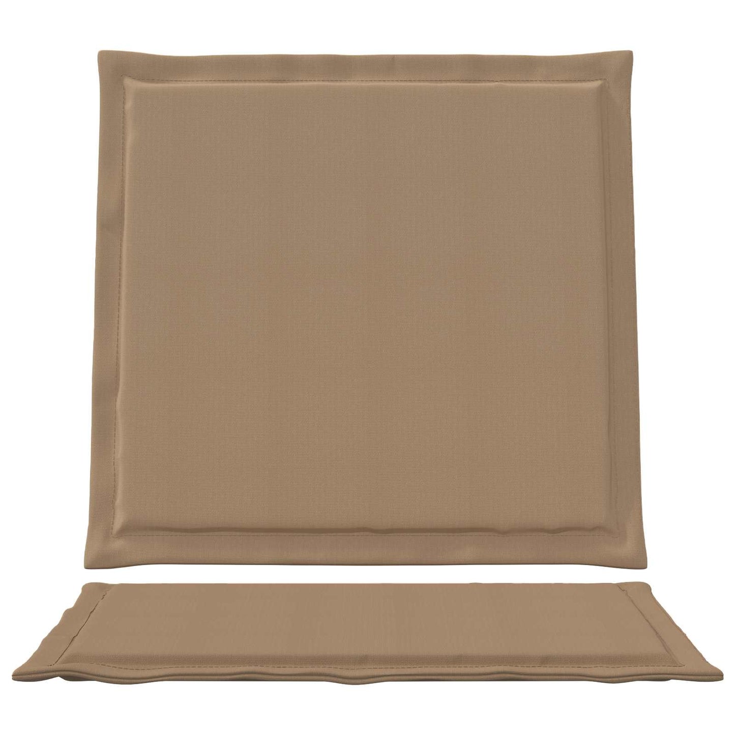 vidaXL Μαξιλάρια Καθίσματος και Πλάτης 4 pcs Taupe 47 x 45 x 2 εκ
