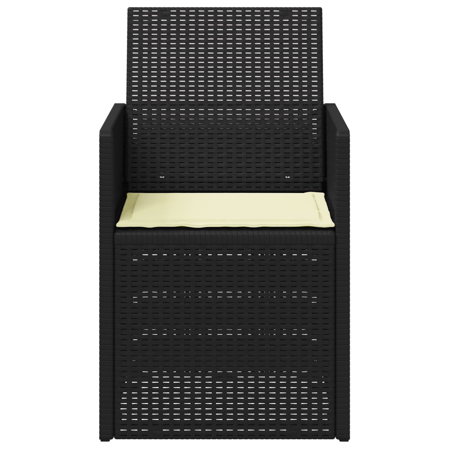 vidaXL Καρέκλες Εστιατορίου Κήπου 2 pcs Ανθρακί και Κρεμ PP