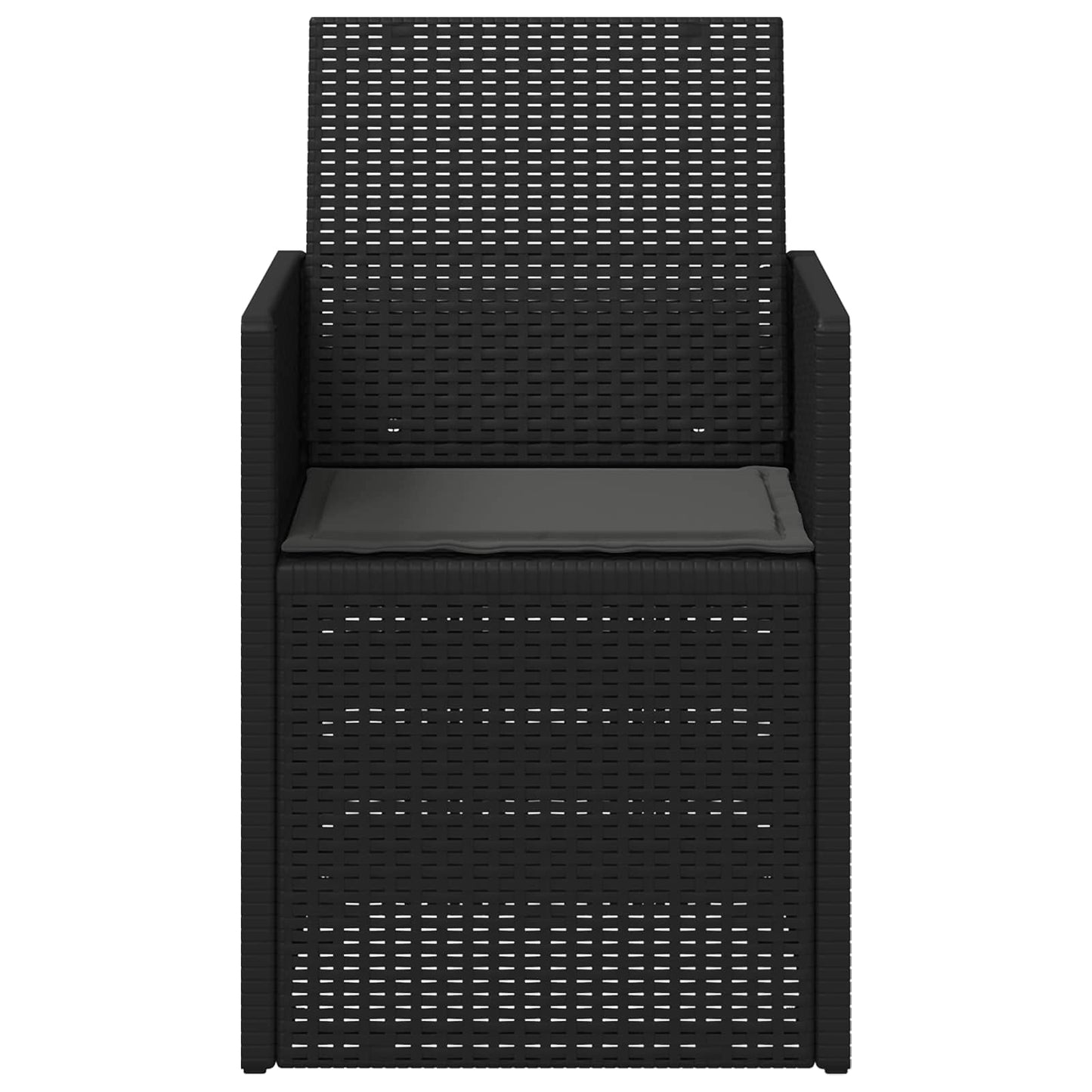 vidaXL Καρέκλες Εστιατορίου Κήπου 2 pcs Ανθρακί PP