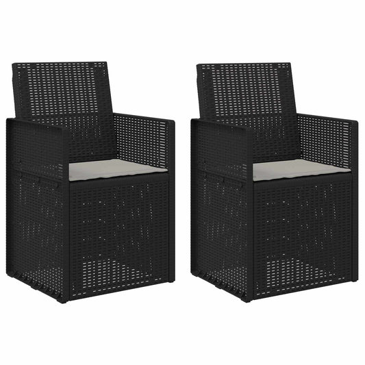 vidaXL Καρέκλες Εστιατορίου Κήπου 2 pcs Ανθρακί και Ανοιχτό γκρι PP