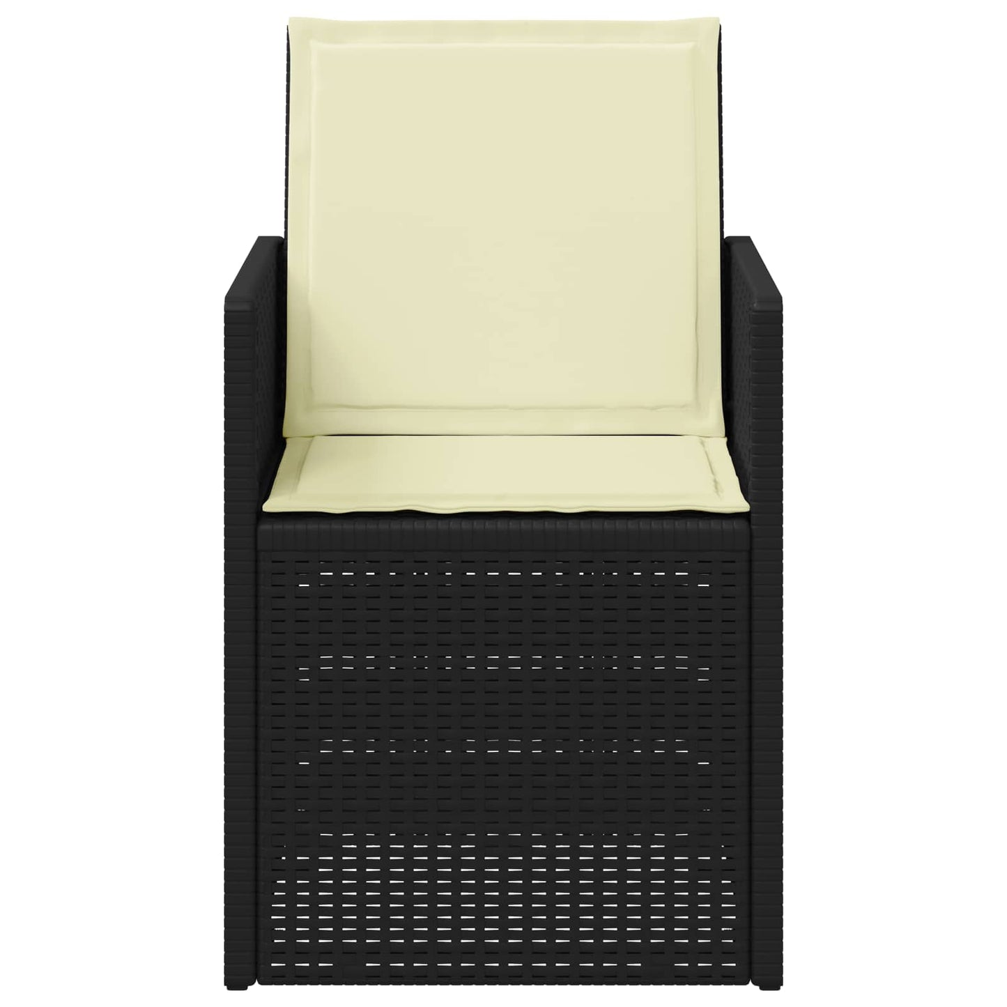 vidaXL Καρέκλες Εστιατορίου Κήπου 2 pcs Ανθρακί και Κρεμ PP