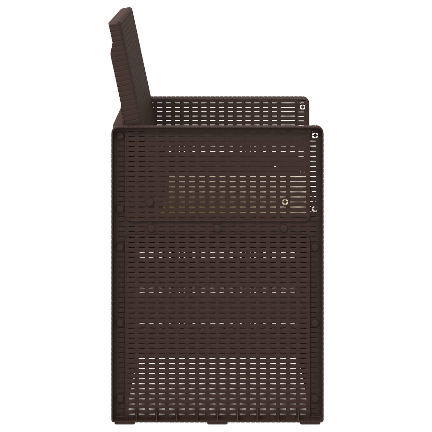 vidaXL Καρέκλες Εστιατορίου Κήπου 2 pcs Καφέ και Κρεμ PP