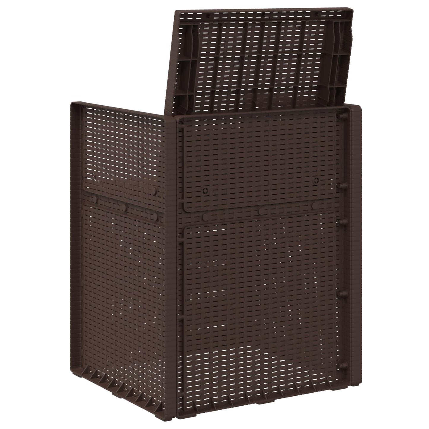 vidaXL Καρέκλες Εστιατορίου Κήπου 2 pcs Καφέ και Taupe PP