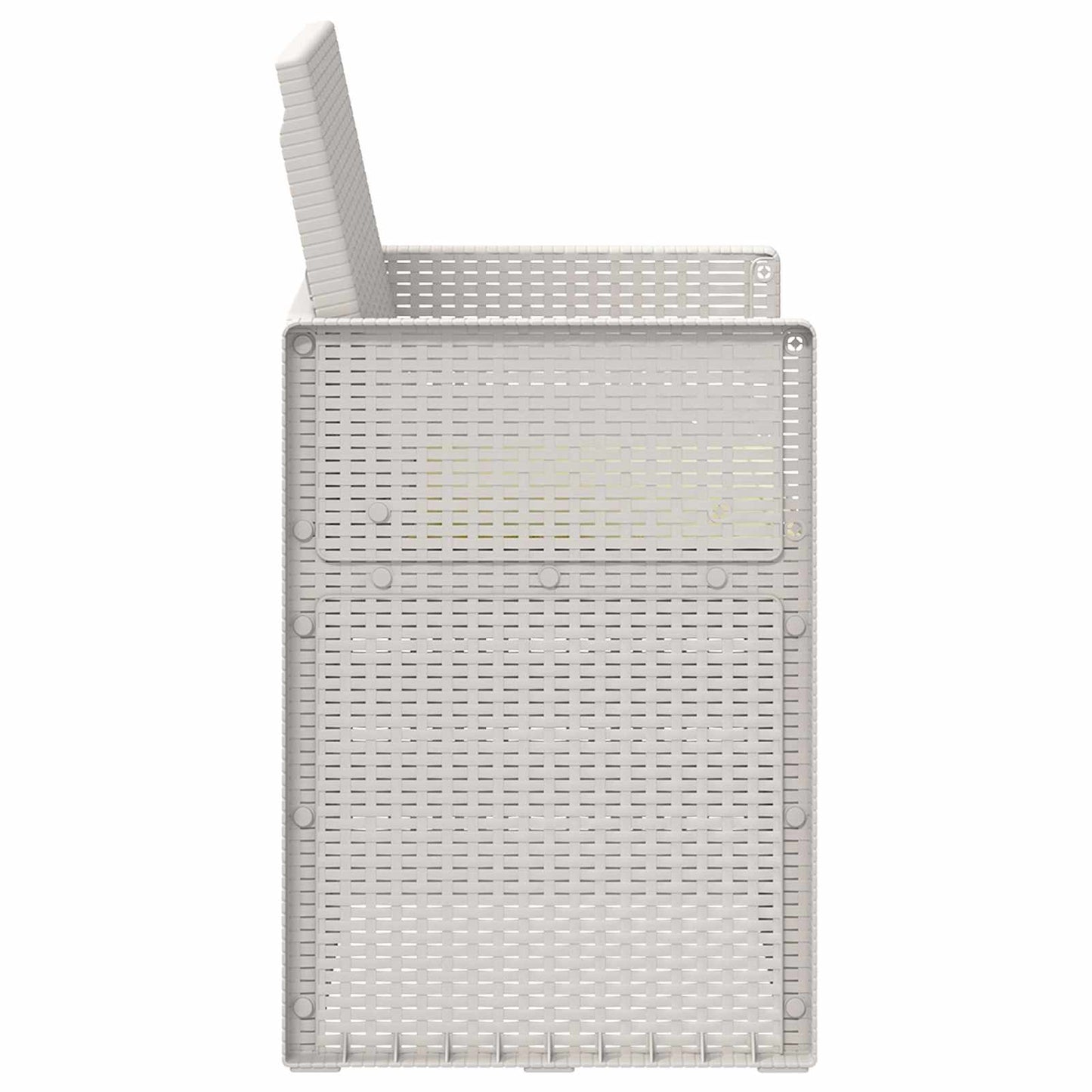 vidaXL Καρέκλες Εστιατορίου Κήπου 2 pcs Λευκό και Κρεμ PP