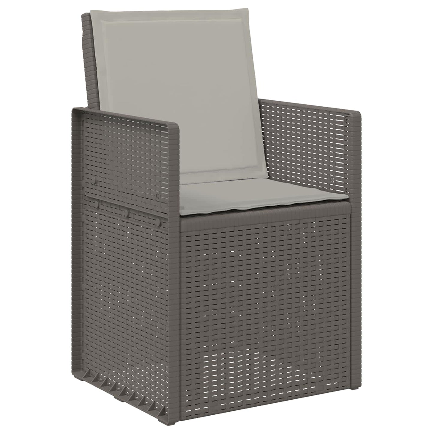 vidaXL Καρέκλες Εστιατορίου Κήπου 2 pcs Ανοιχτό γκρι PP