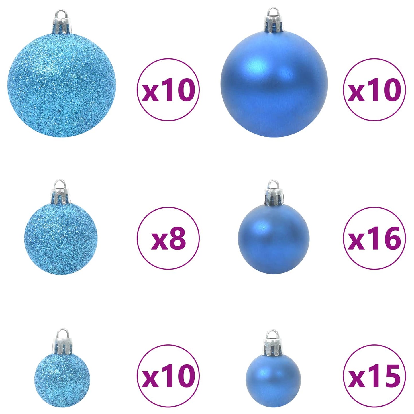 vidaXL Τεχνητό Χριστουγεννιάτικο Δέντρο με Άξονα με βάση Λευκό 240 cm