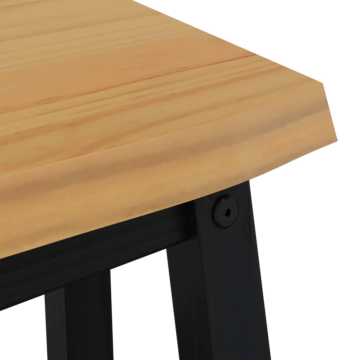 VidaXL Καθιστικό Σαλονιού EKAI Μαύρο 91,5 x 29 x 45,5 εκ