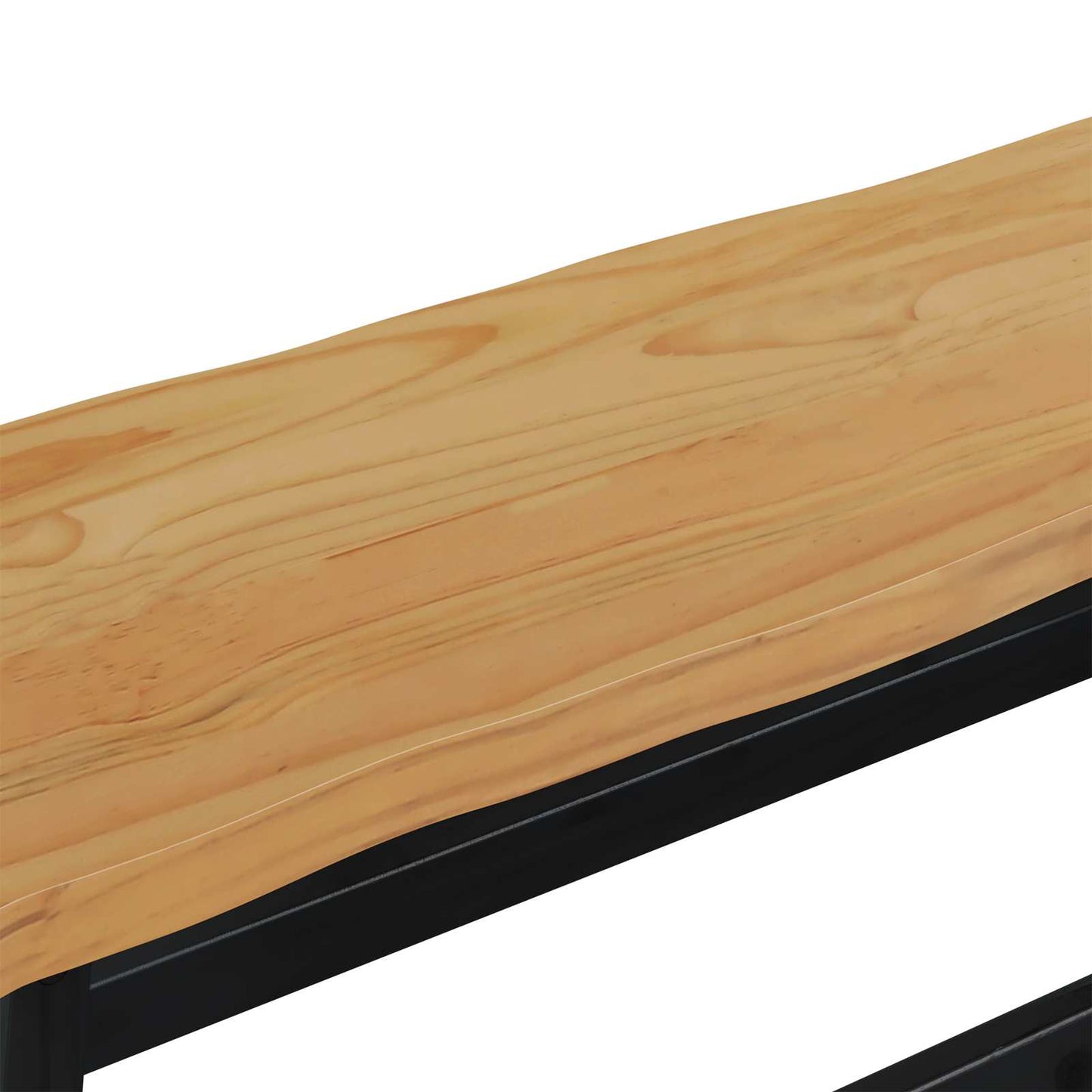 VidaXL Καθιστικό Σαλονιού EKAI Μαύρο 91,5 x 29 x 45,5 εκ